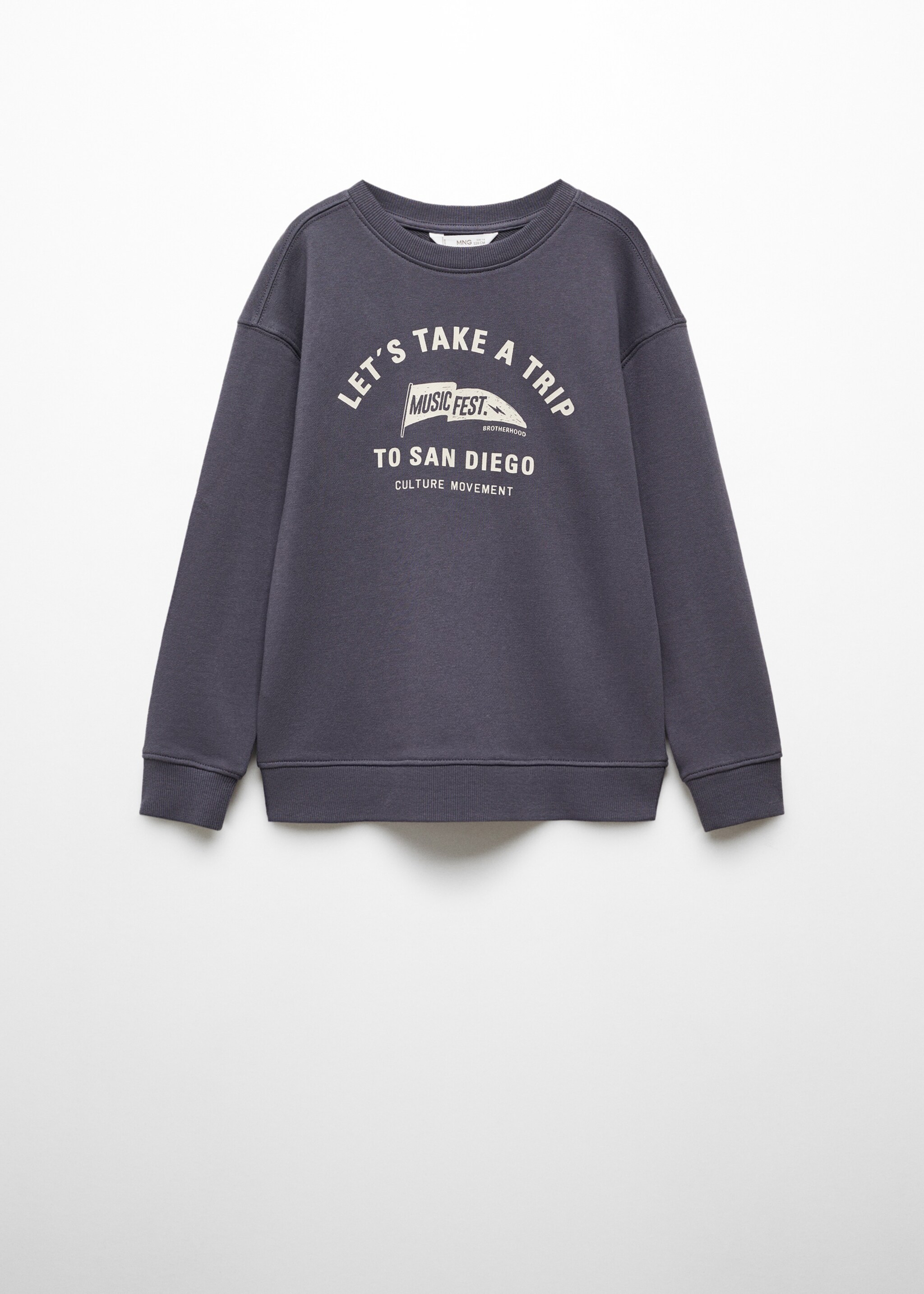 Message cotton sweatshirt - Article without model