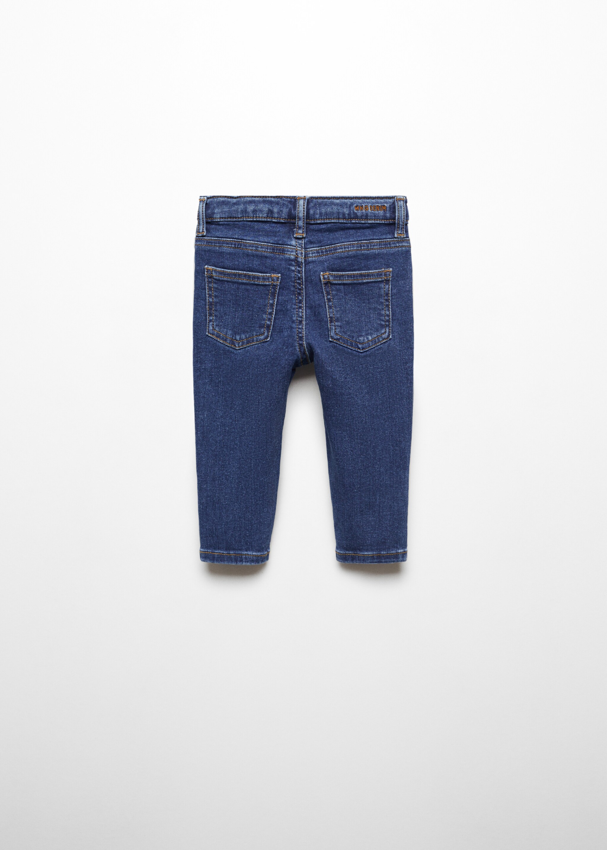 Jeans skinny de algodão - Verso do artigo
