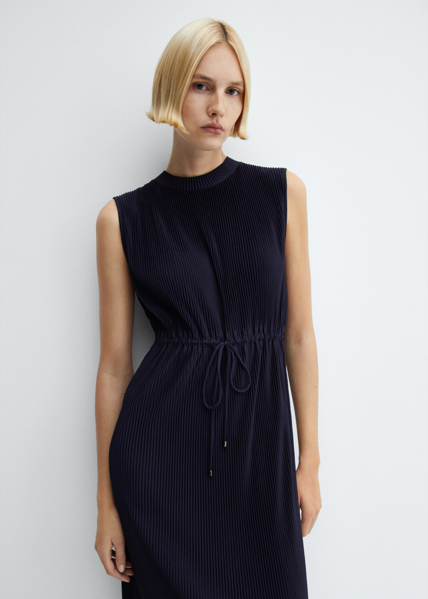 Pleated midi dress - Details of the article 1