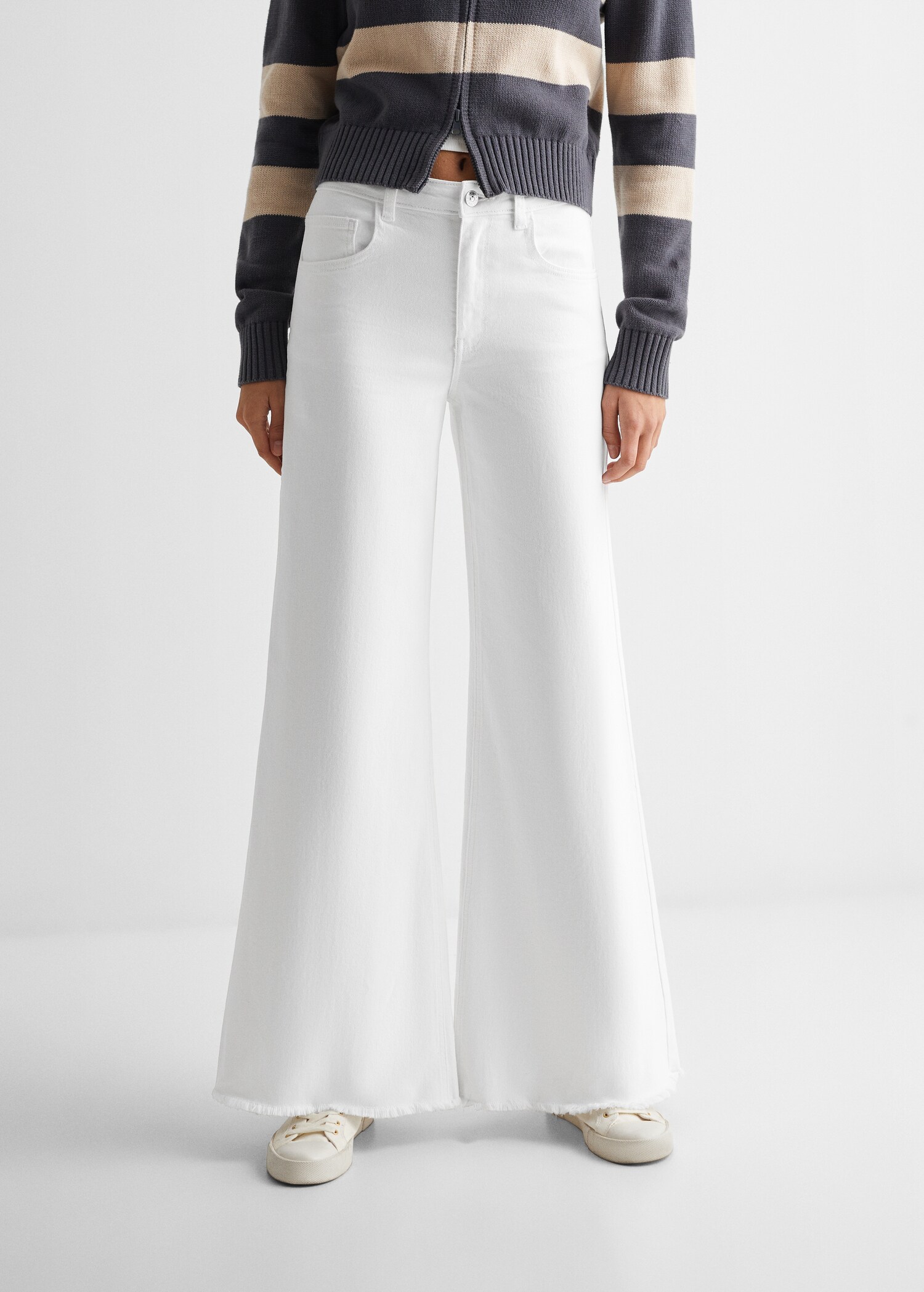 Wideleg mid-rise jeans - Details of the article 6
