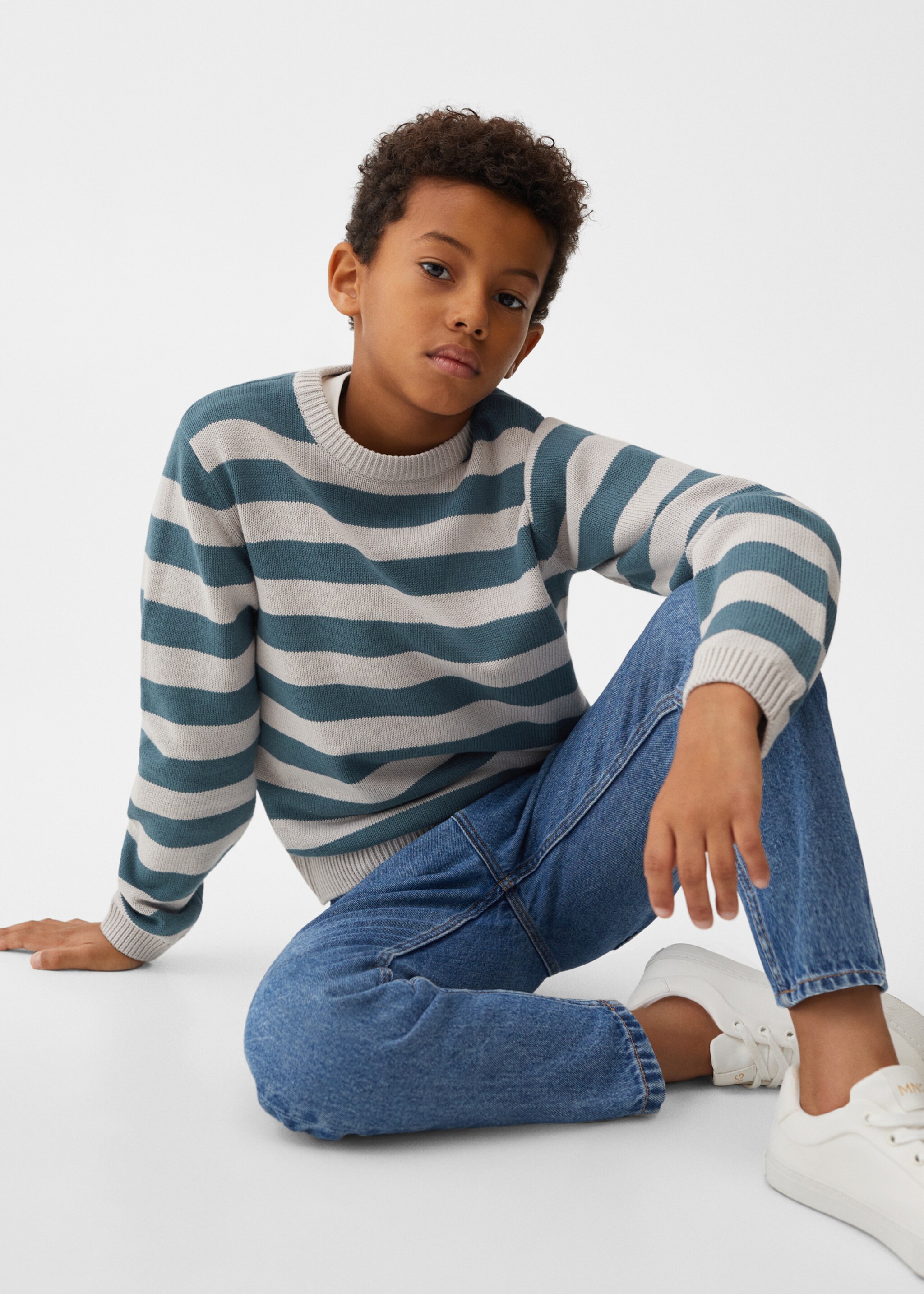 Knit striped sweater - Details of the article 2