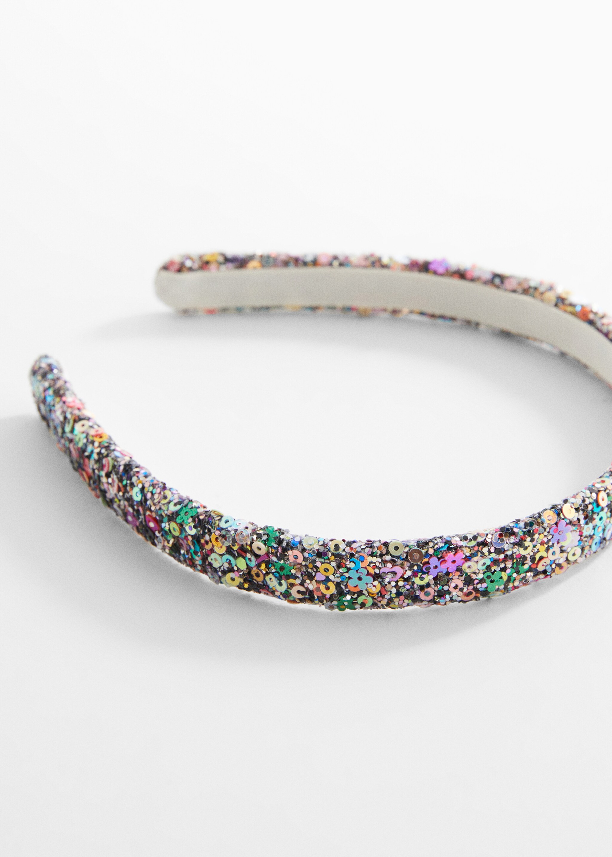 Sequins beads hairband - Details of the article 1, Sand. Ref: 67070675-00.