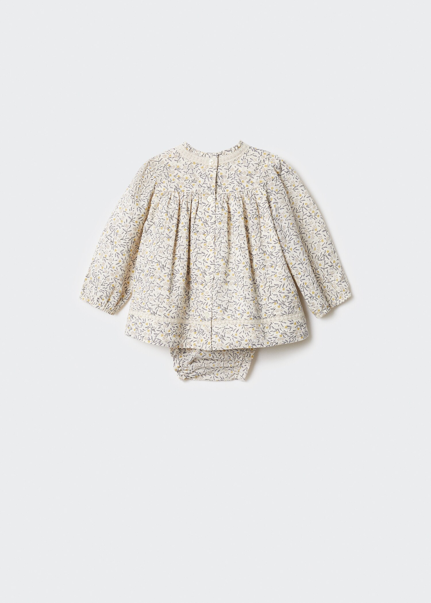 Printed cotton dress - Reverse of the article