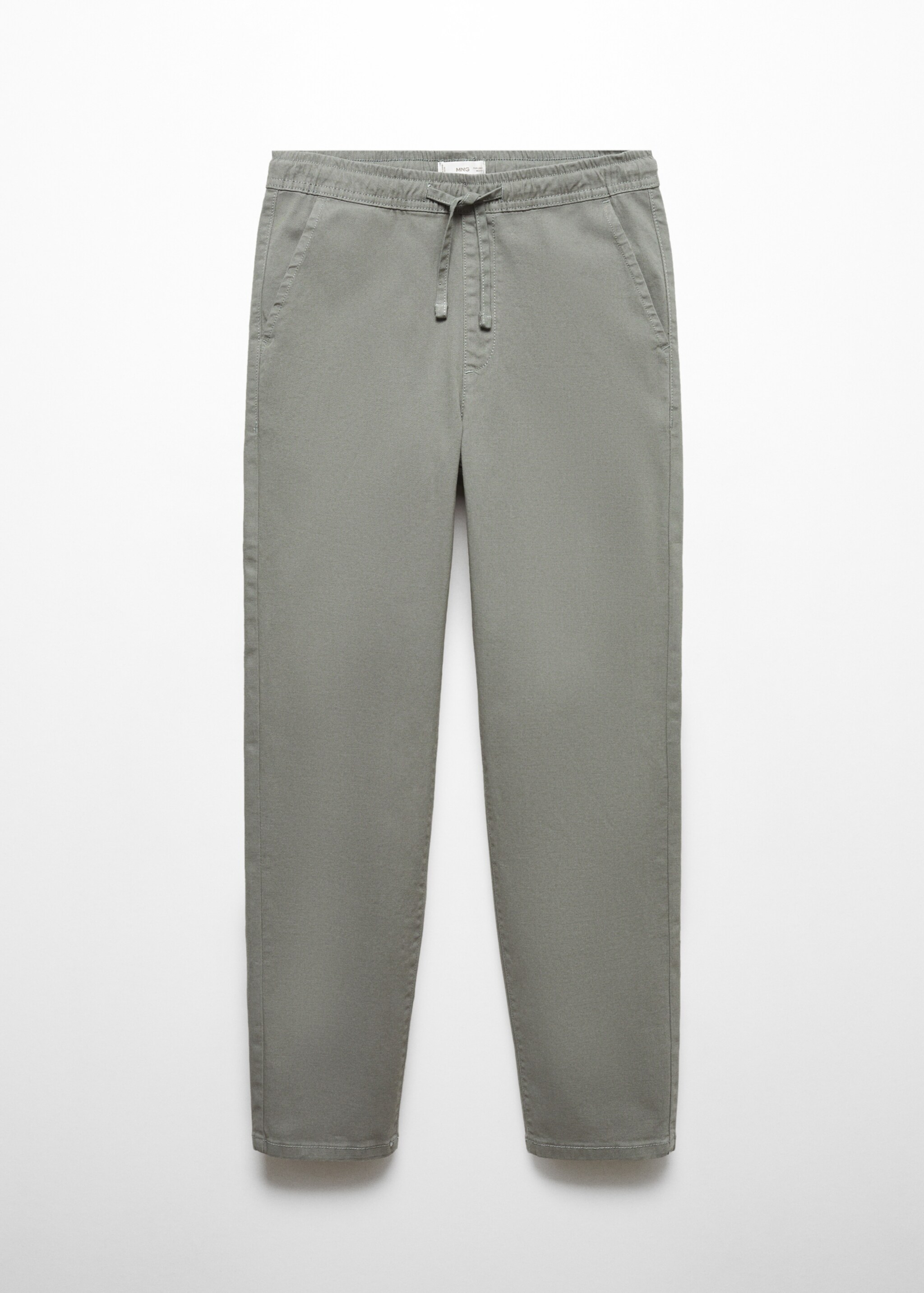 Pantalón recto cintura elástica - Artículo sin modelo, Verde. Ref: 67071008-00.