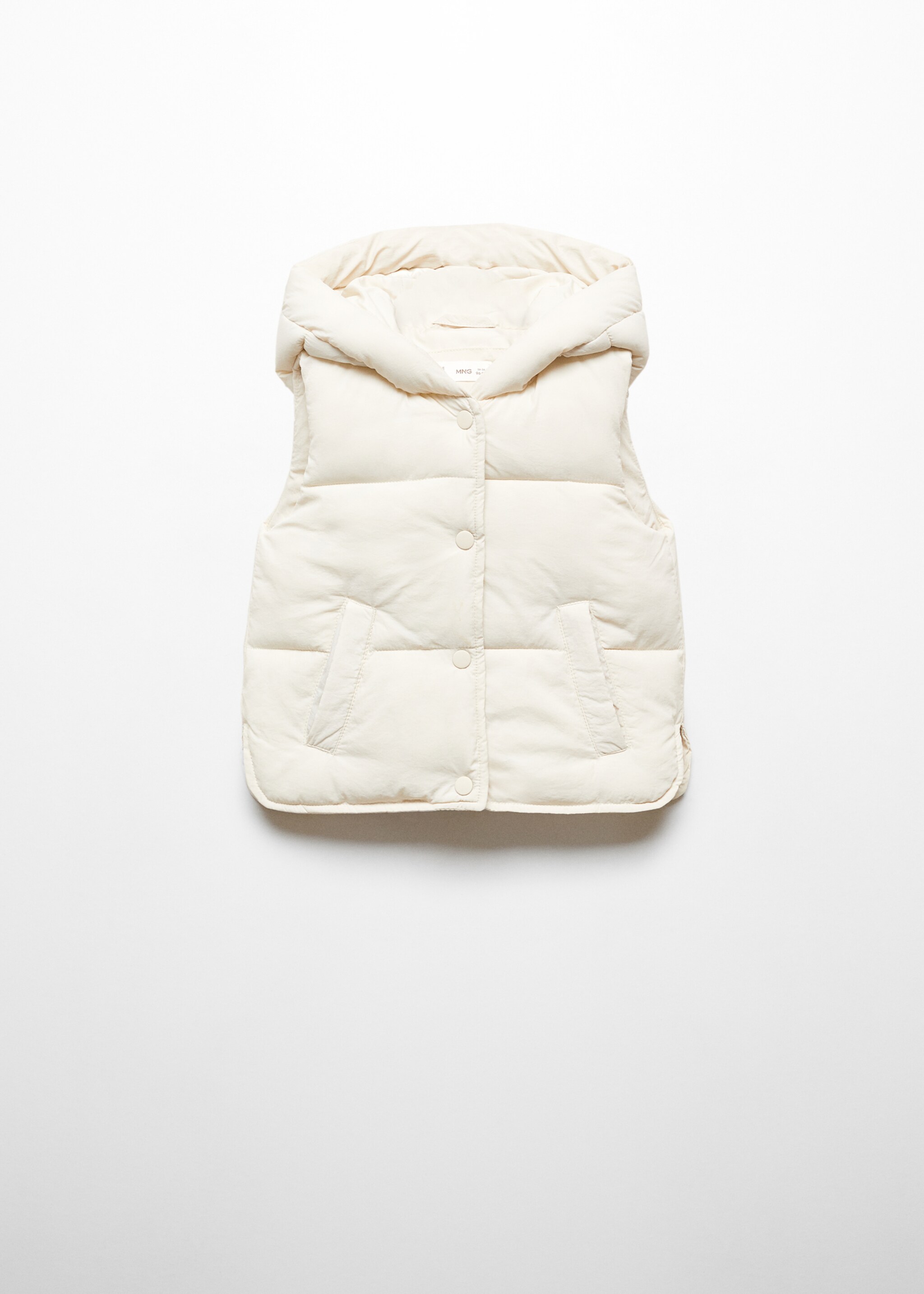 Gilet imbottito cappuccio - Articolo senza modello