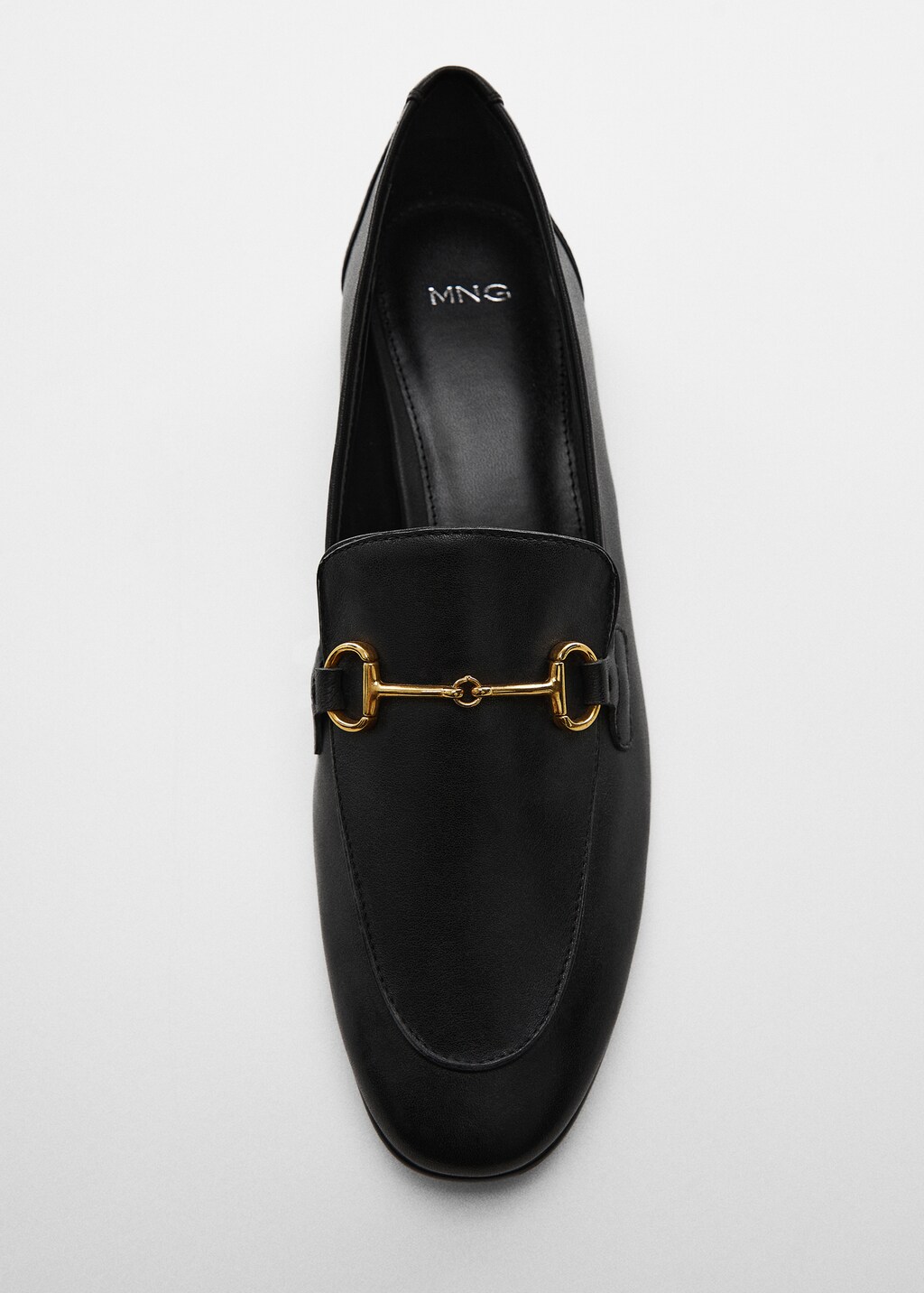 Leder-Mokassin mit Metall-Detail - Damen | MANGO OUTLET Deutschland