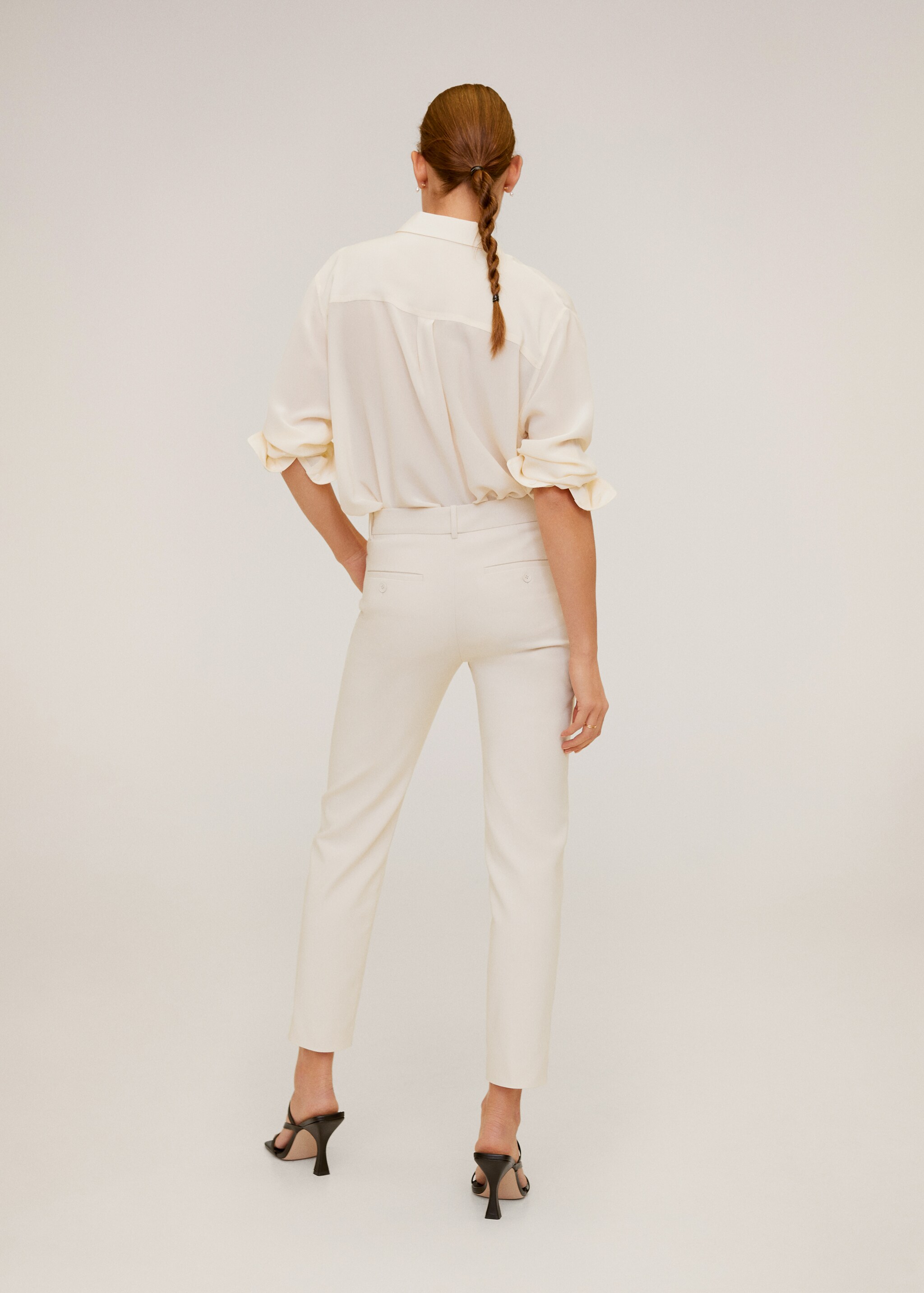 Cotton crop trousers - Reverse of the article