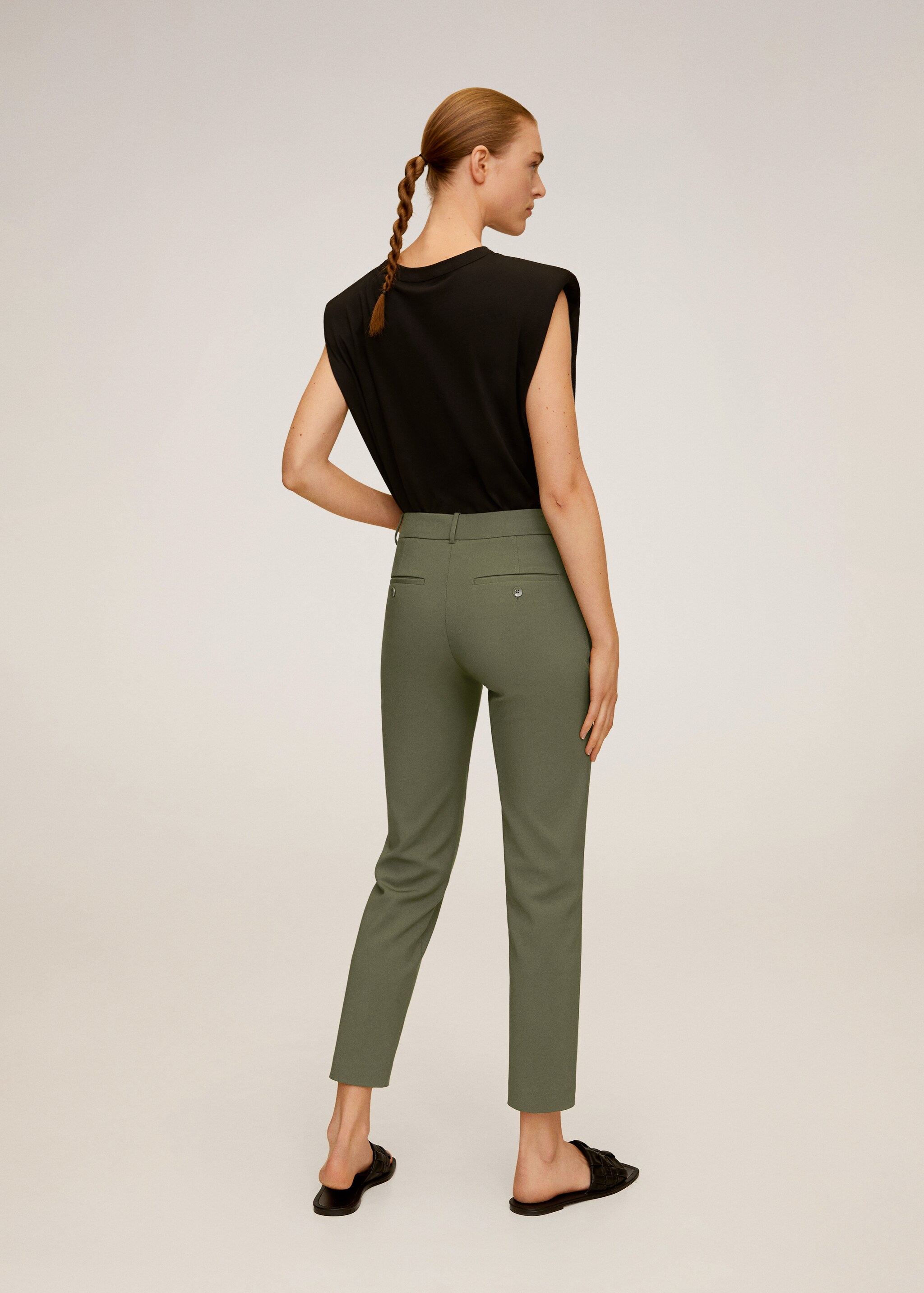 Cotton crop trousers - Reverse of the article