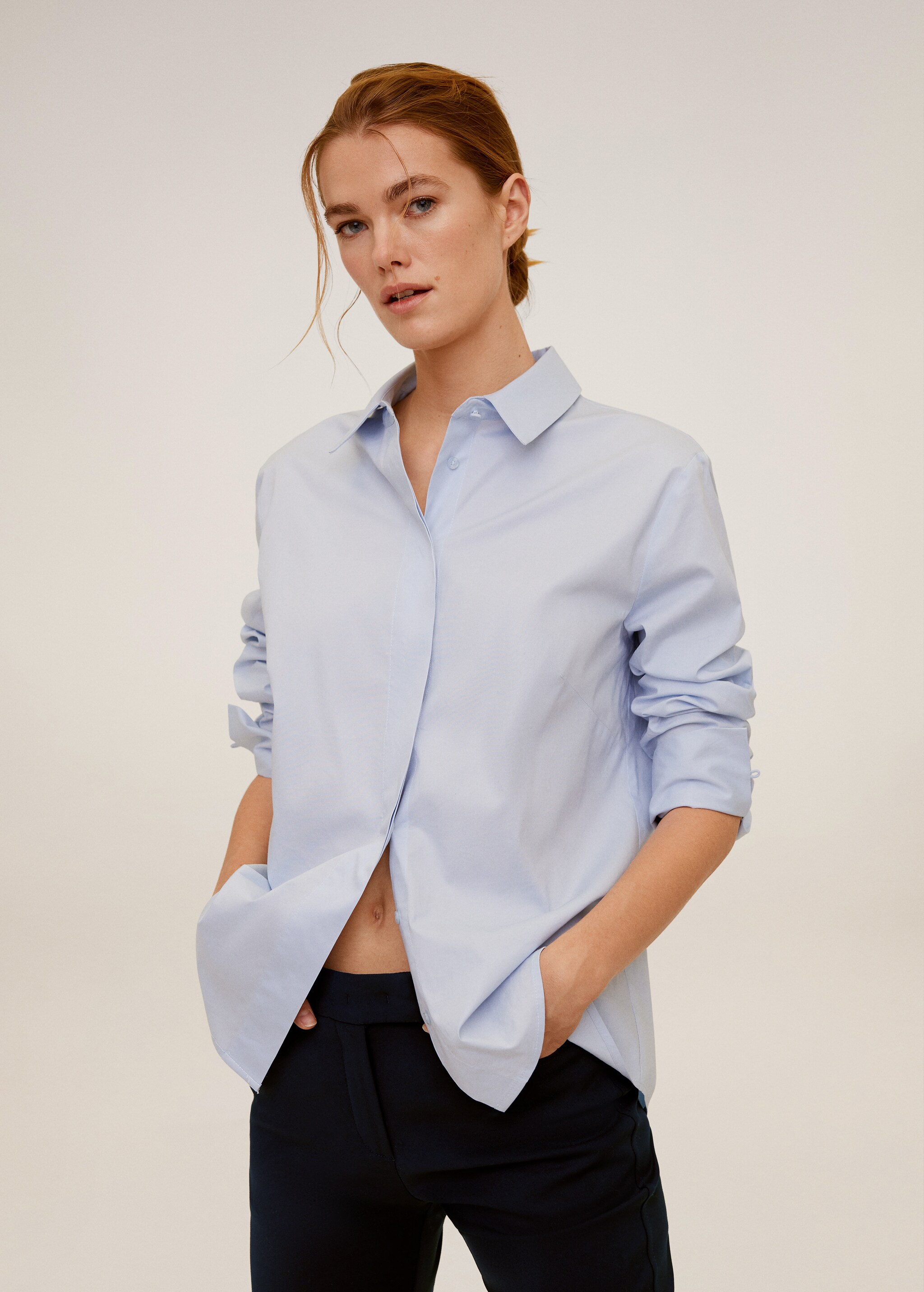 Cotton crop trousers - Details of the article 1