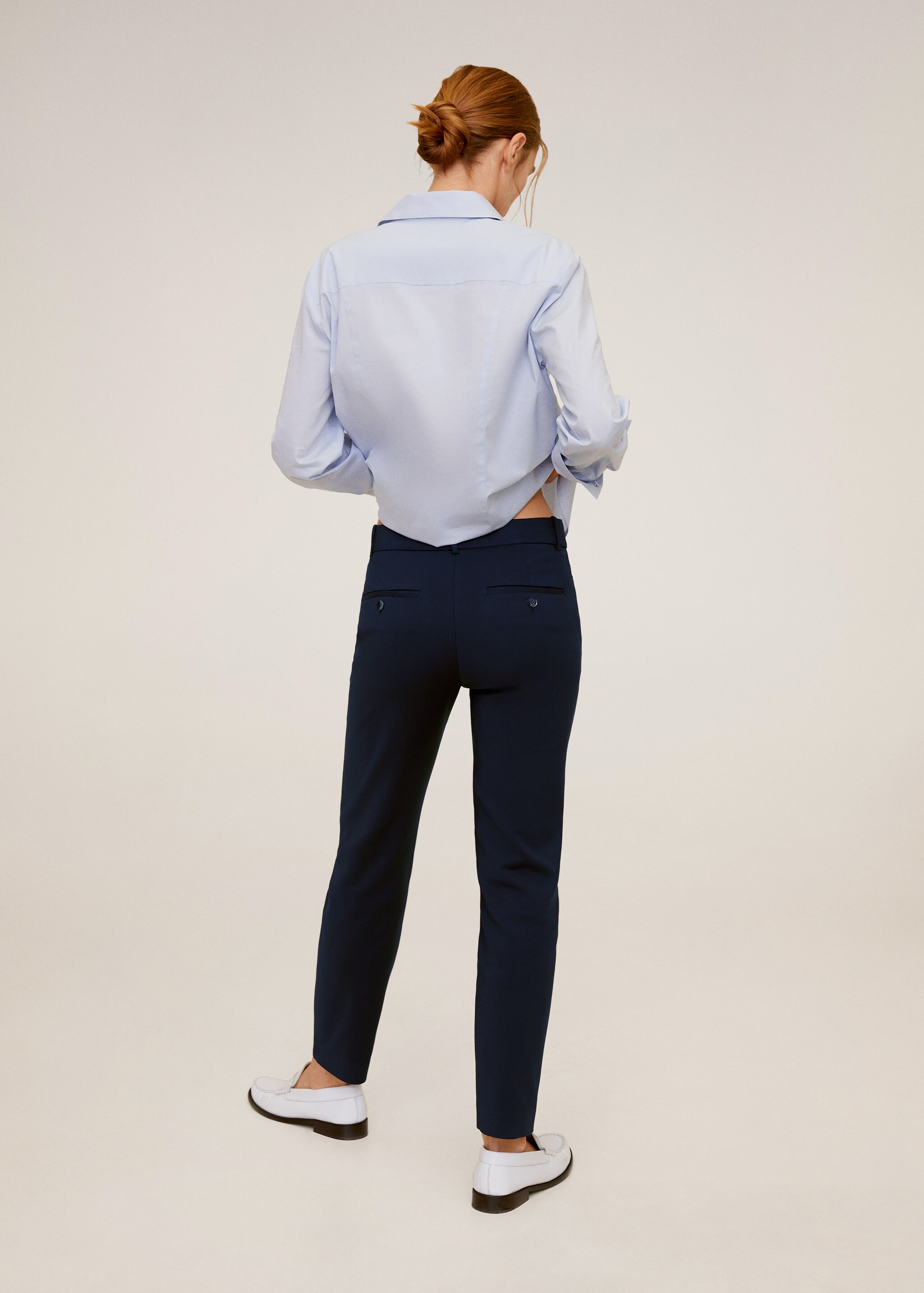 Cotton crop trousers - Reverse of the article