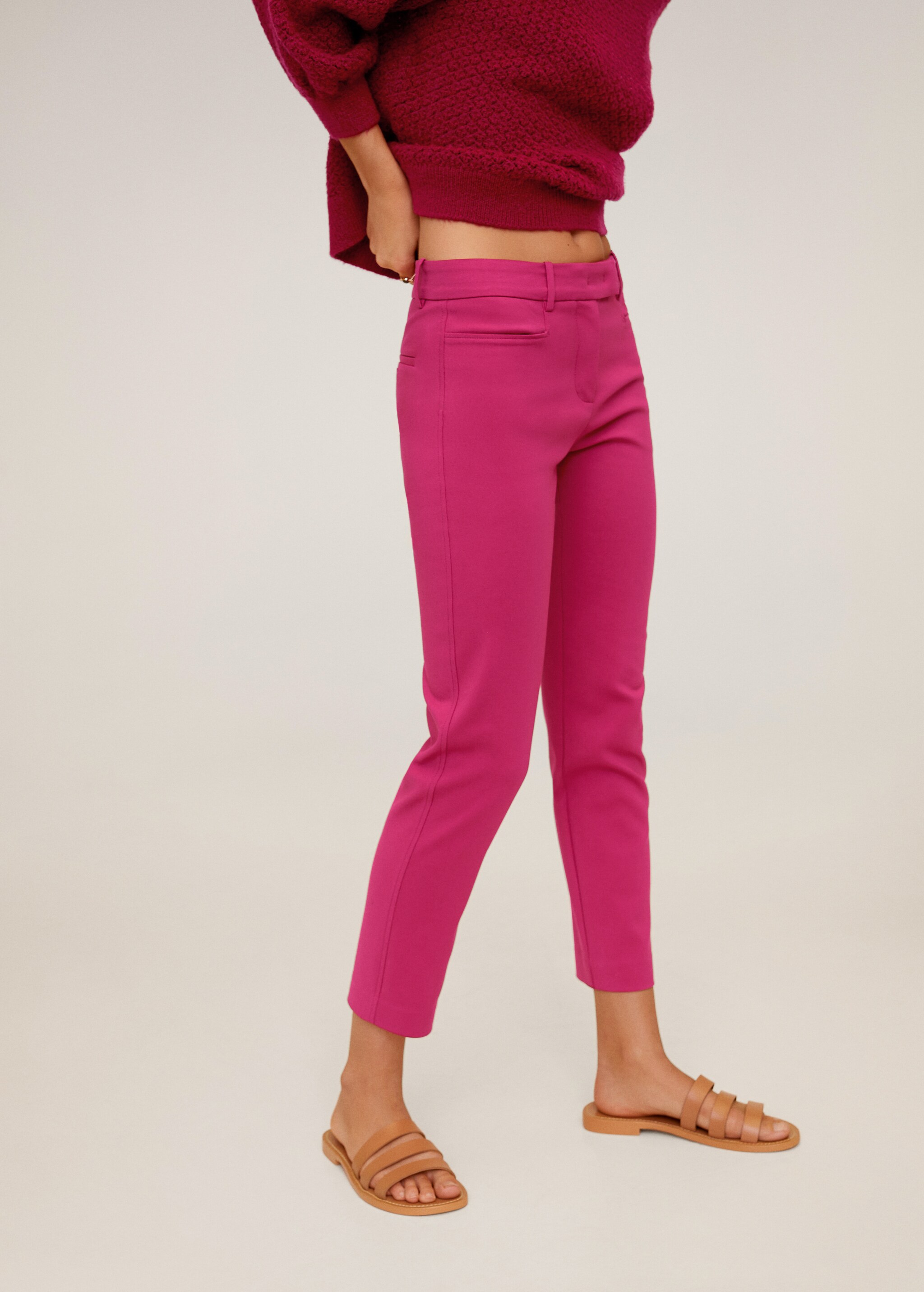 Pantalón crop algodón - Plano medio