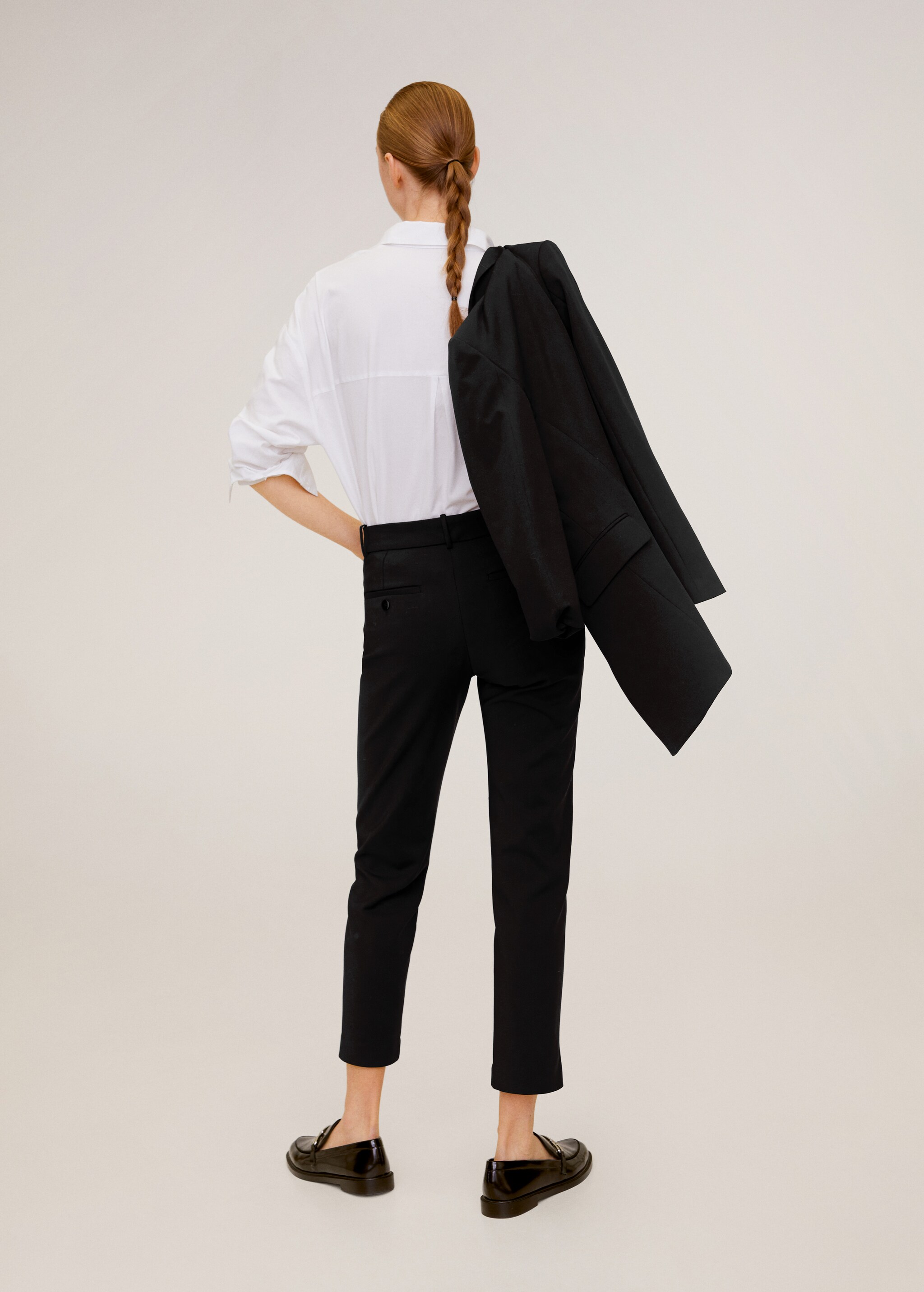 Cotton crop trousers - Reverse of the article