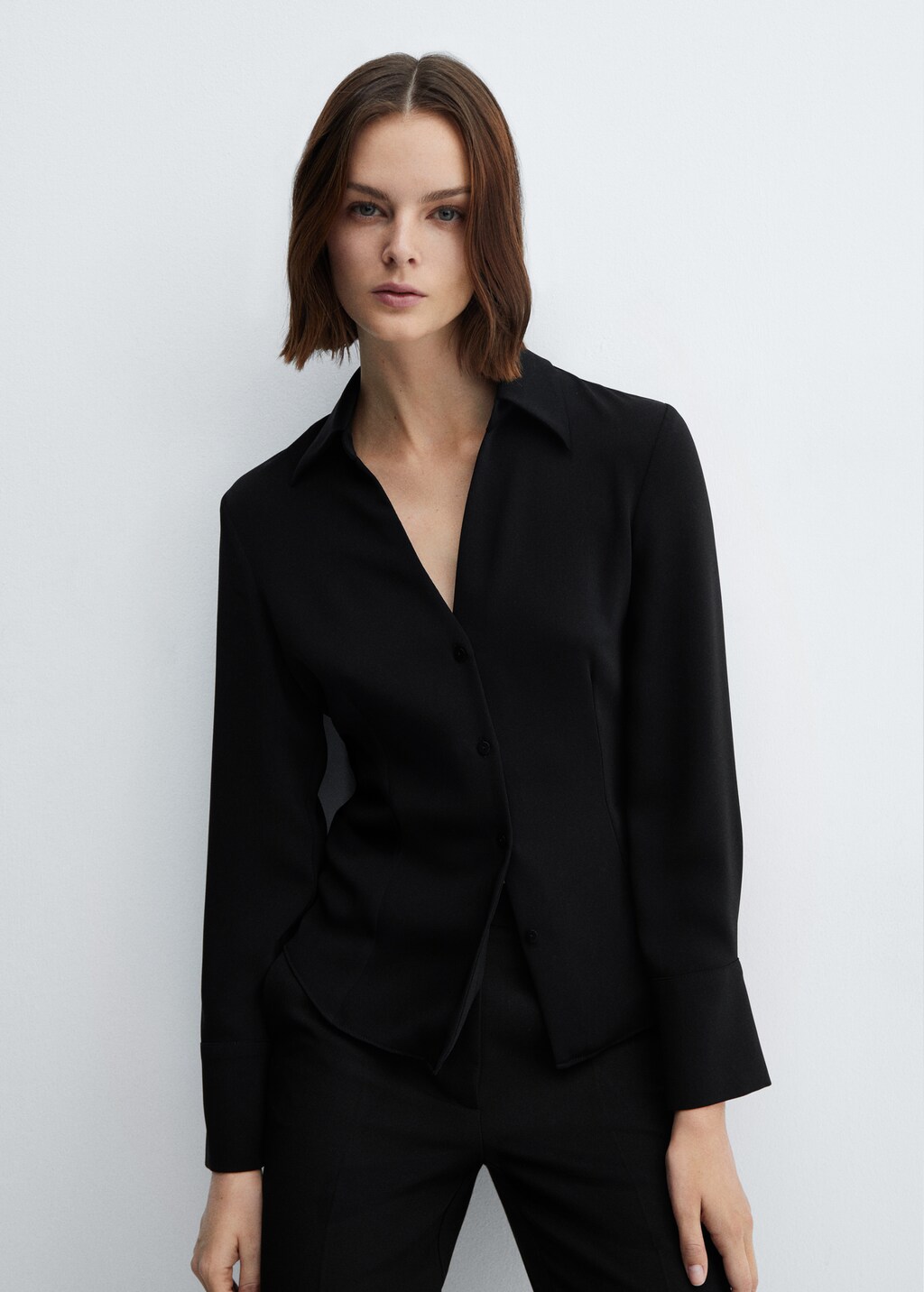 売れ筋商品|||バースリー カットソー トップス レディース Women's Collared Tie-Hem Blouse, Exclusively at Macy's Deep Black 19Momme Silk Long Sleeve Tie Neck Blouse – SILKSILKY