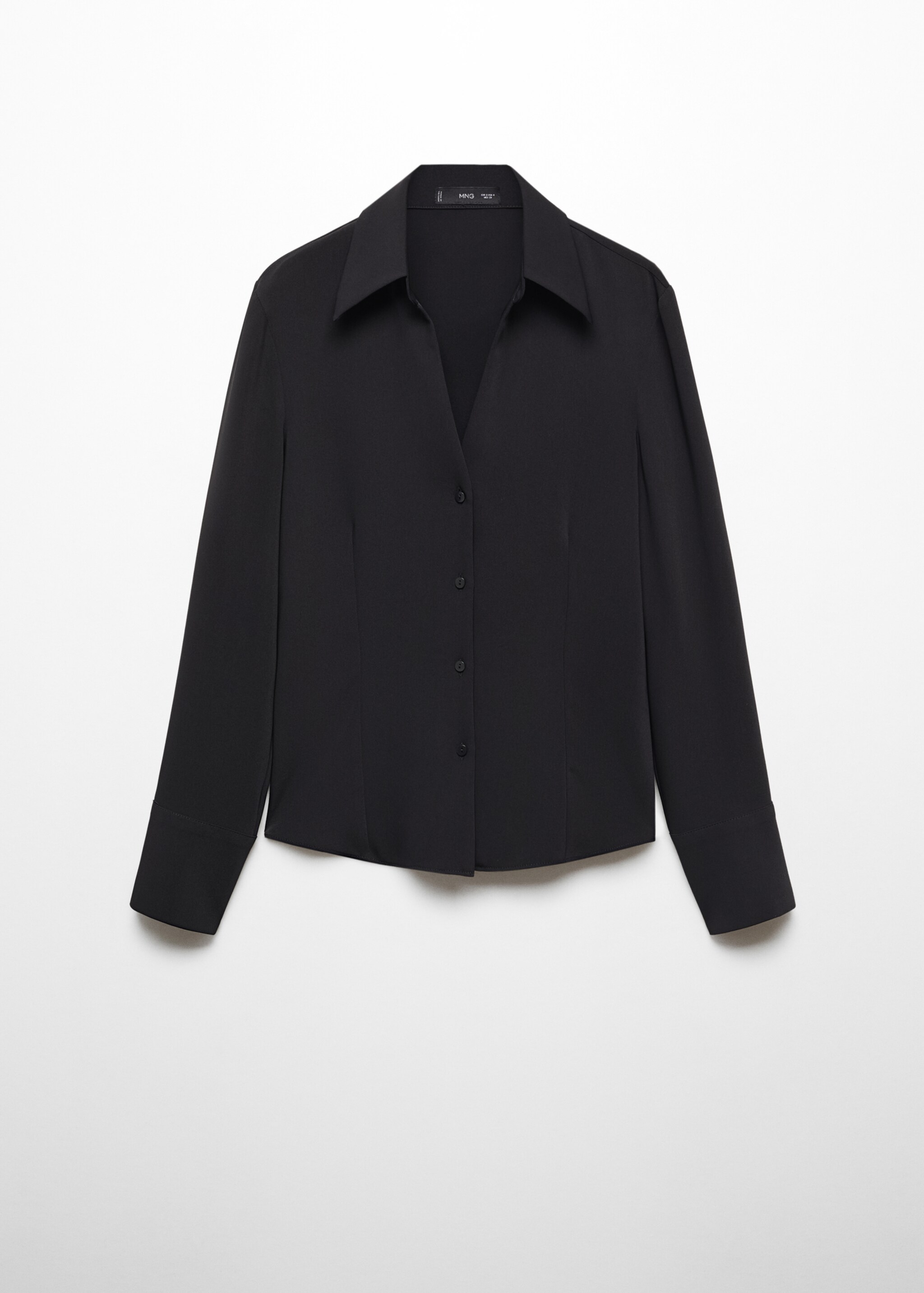 Soepelvallende blouse met stikseldetail - Artikel zonder model