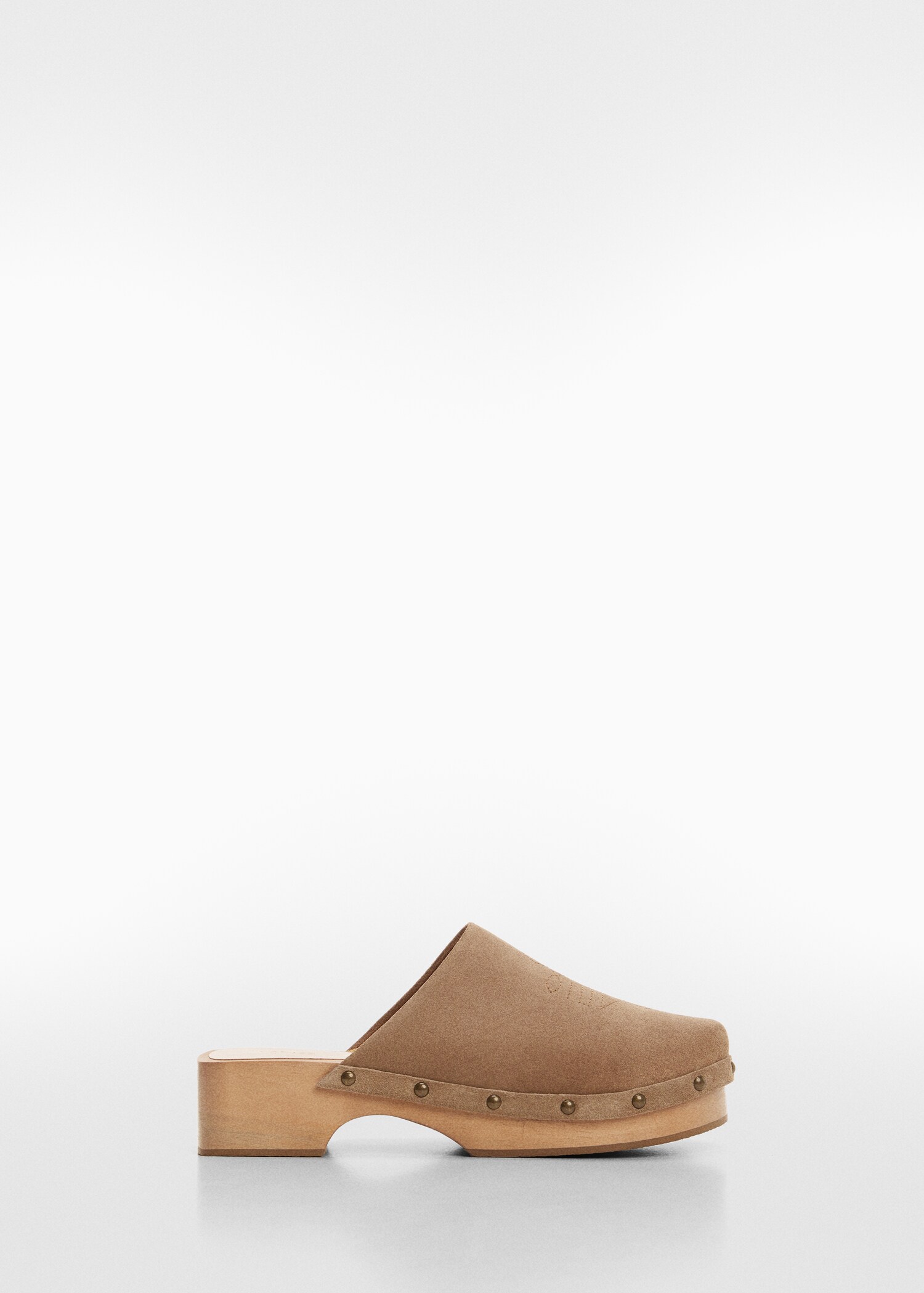 Leder-Clogs mit Nieten - Artikel ohne Model
