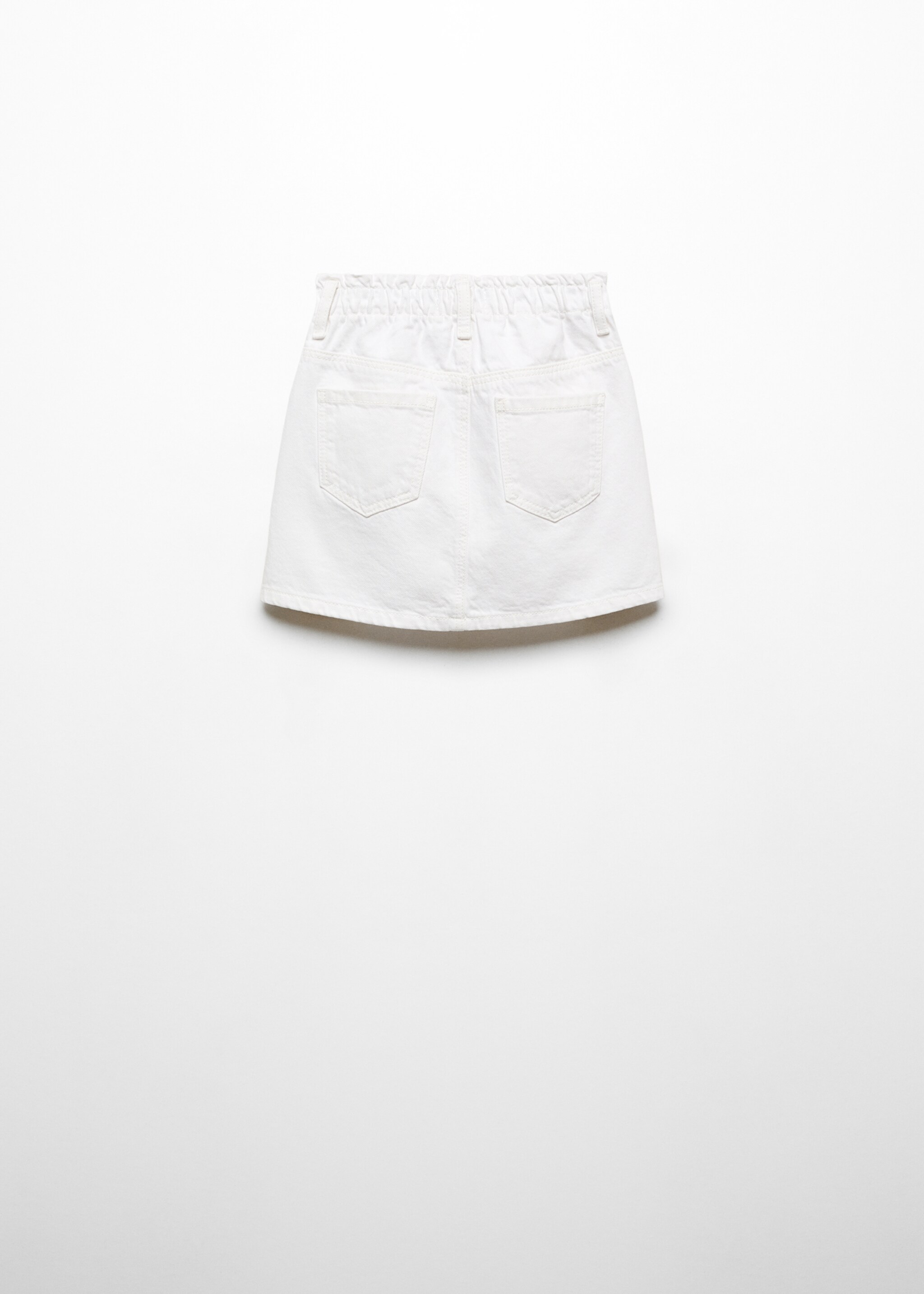 Paperbag denim skirt - Reverse of the article