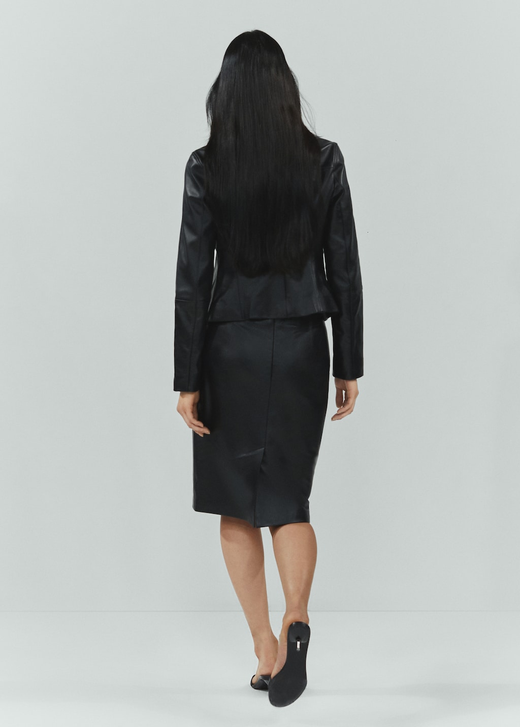 Jupe cuir mango outlet sale