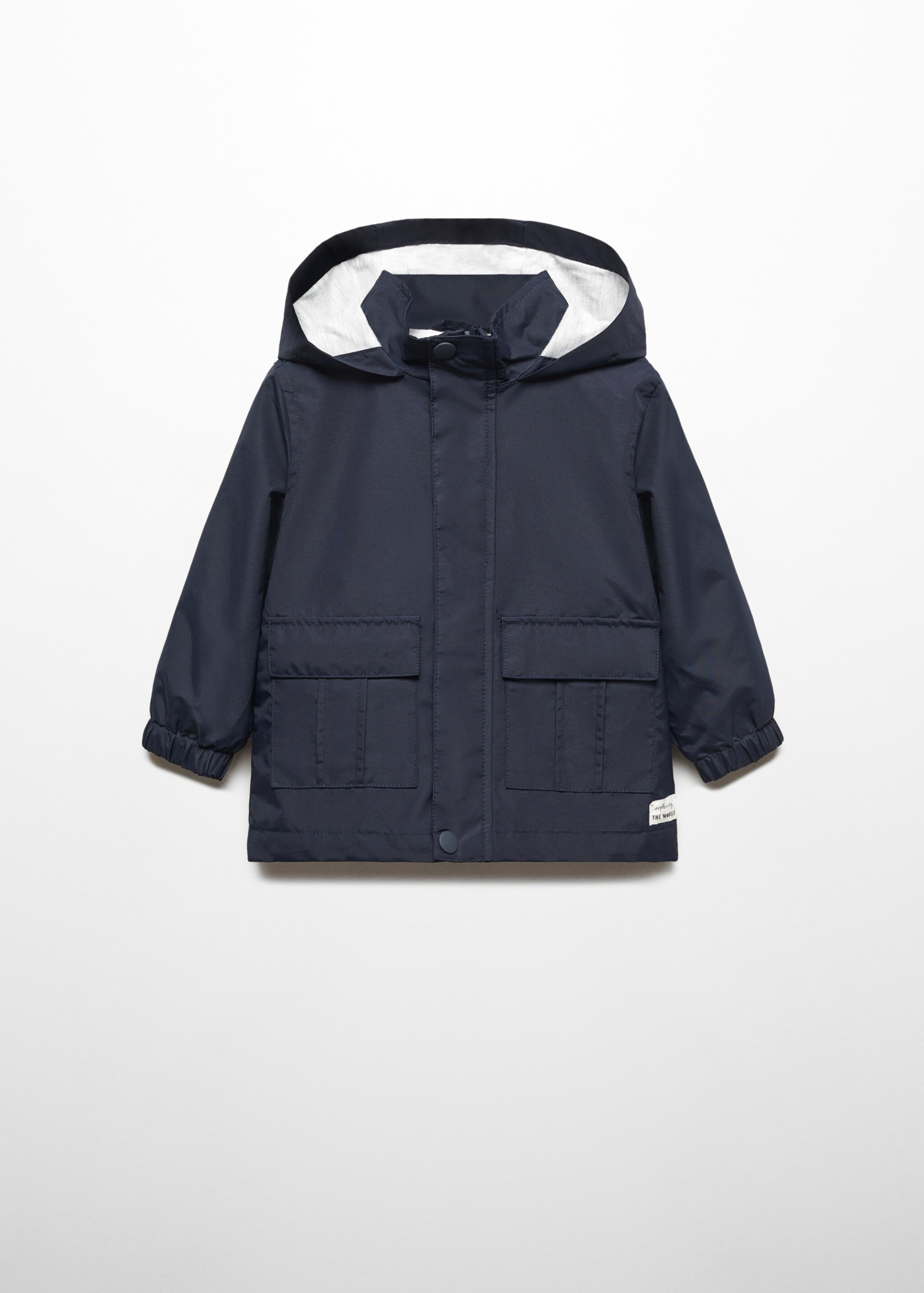 Hooded water-repellent parka - Article without model