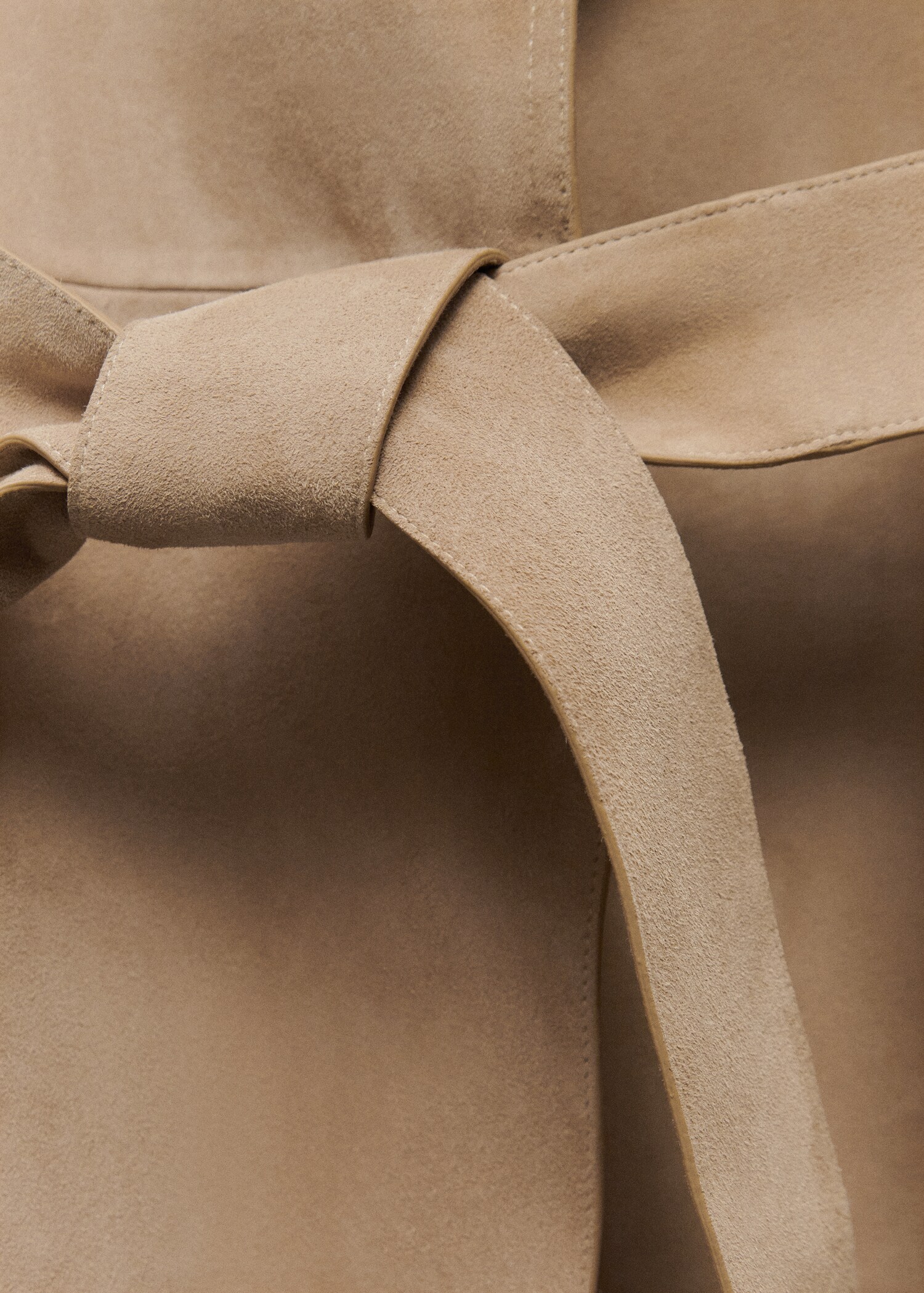 100% suede trench coat - Details of the article 8