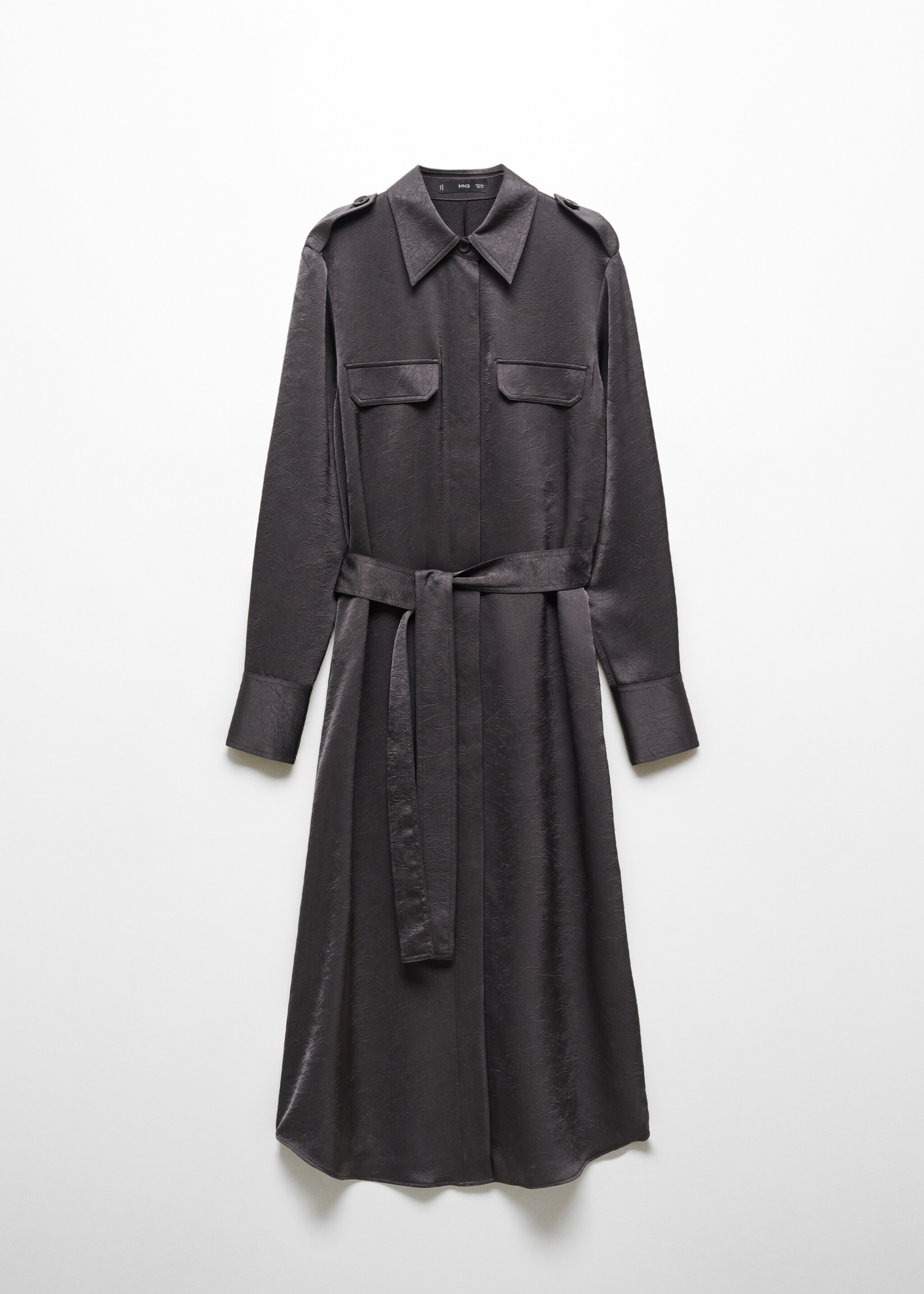 Satiniertes Hemdkleid - Artikel ohne Model