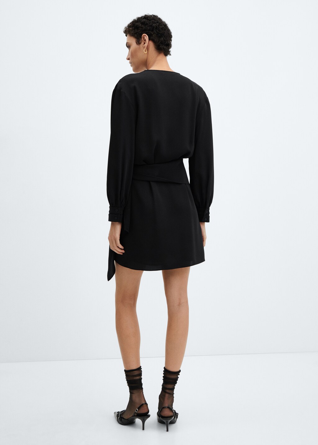Bow wrap dress - Women | MANGO OUTLET USA