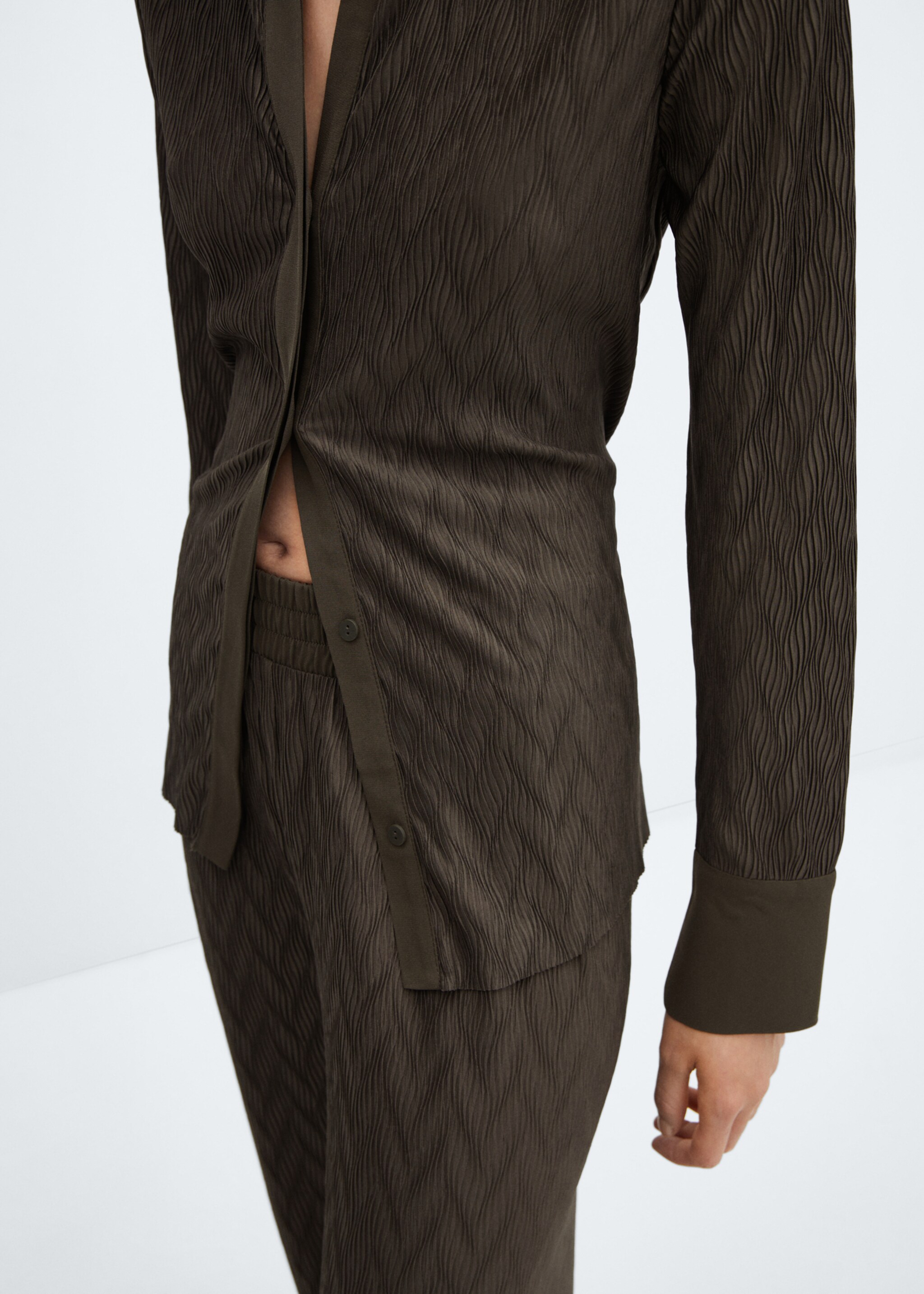 Pantalon wideleg texturé - Détail de l'article 6