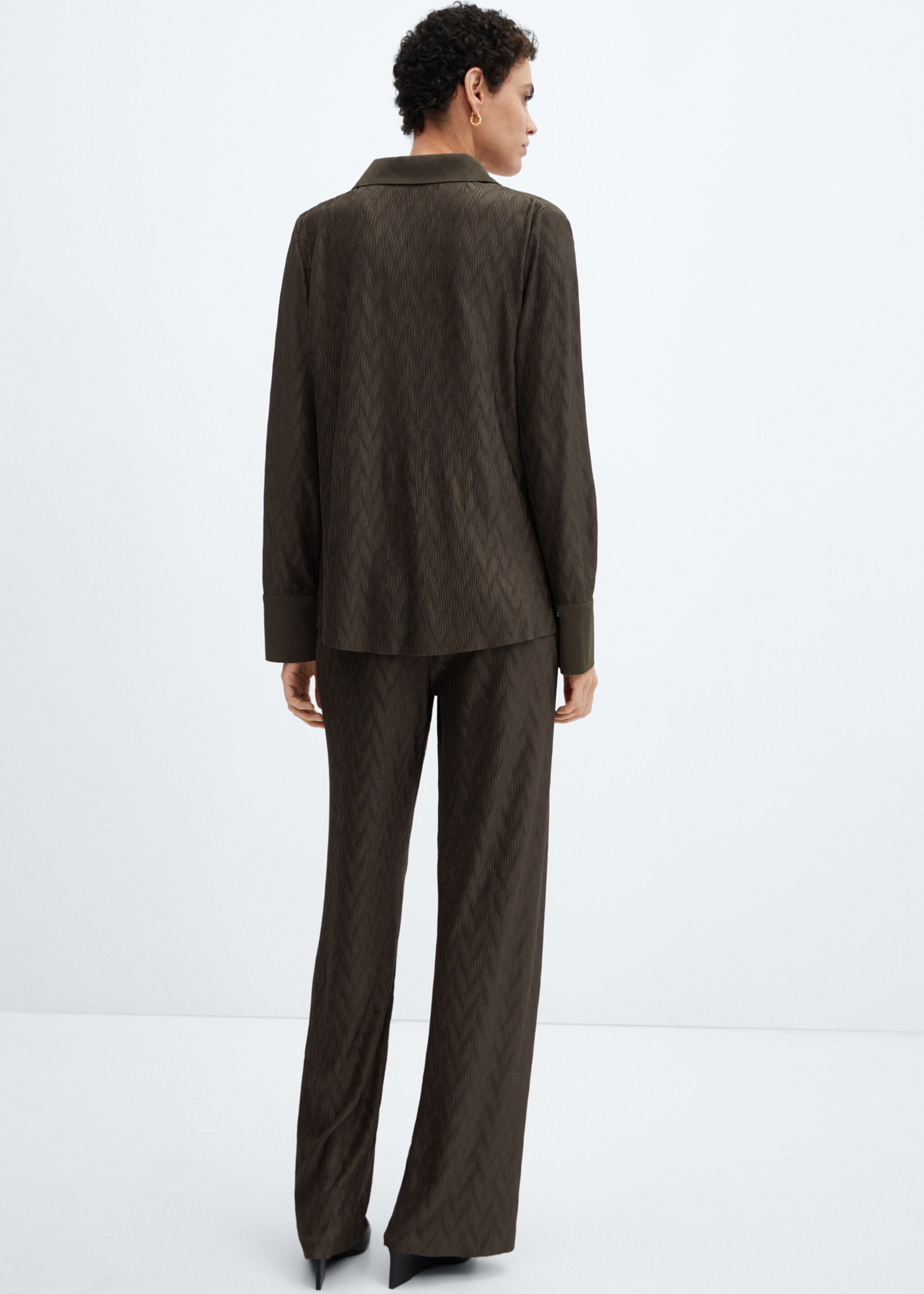 Pantalon wideleg texturé - Verso de l’article