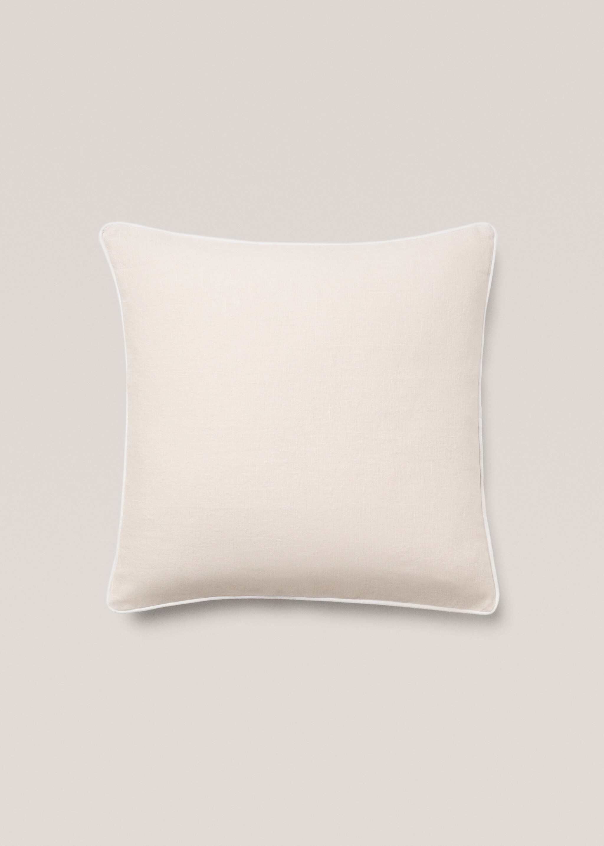 100% linen cushion cover with piping 60x60cm - Article without model