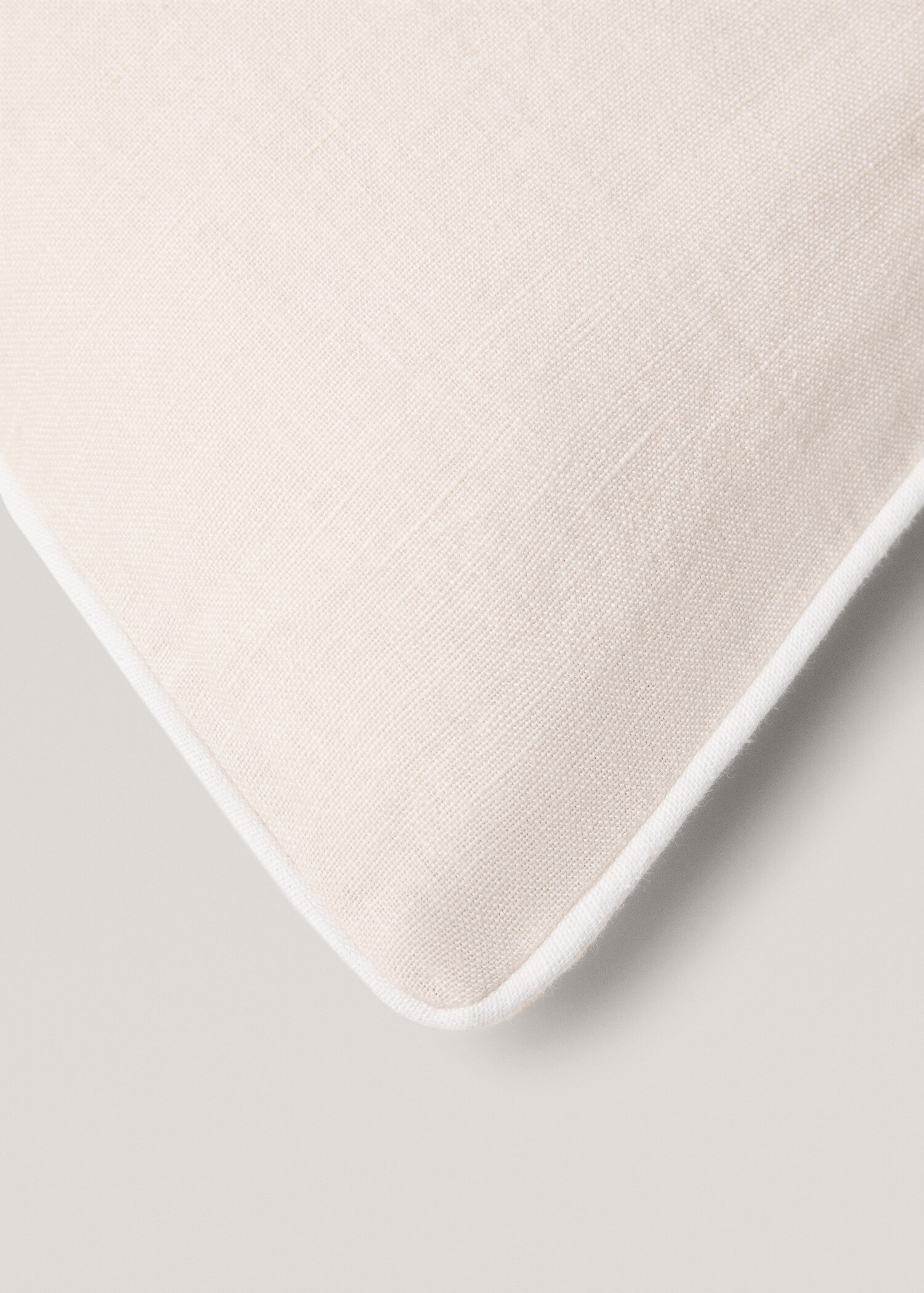 Kuddfodral 100% linne piping 60x60 cm - Detaljer om artikeln 1