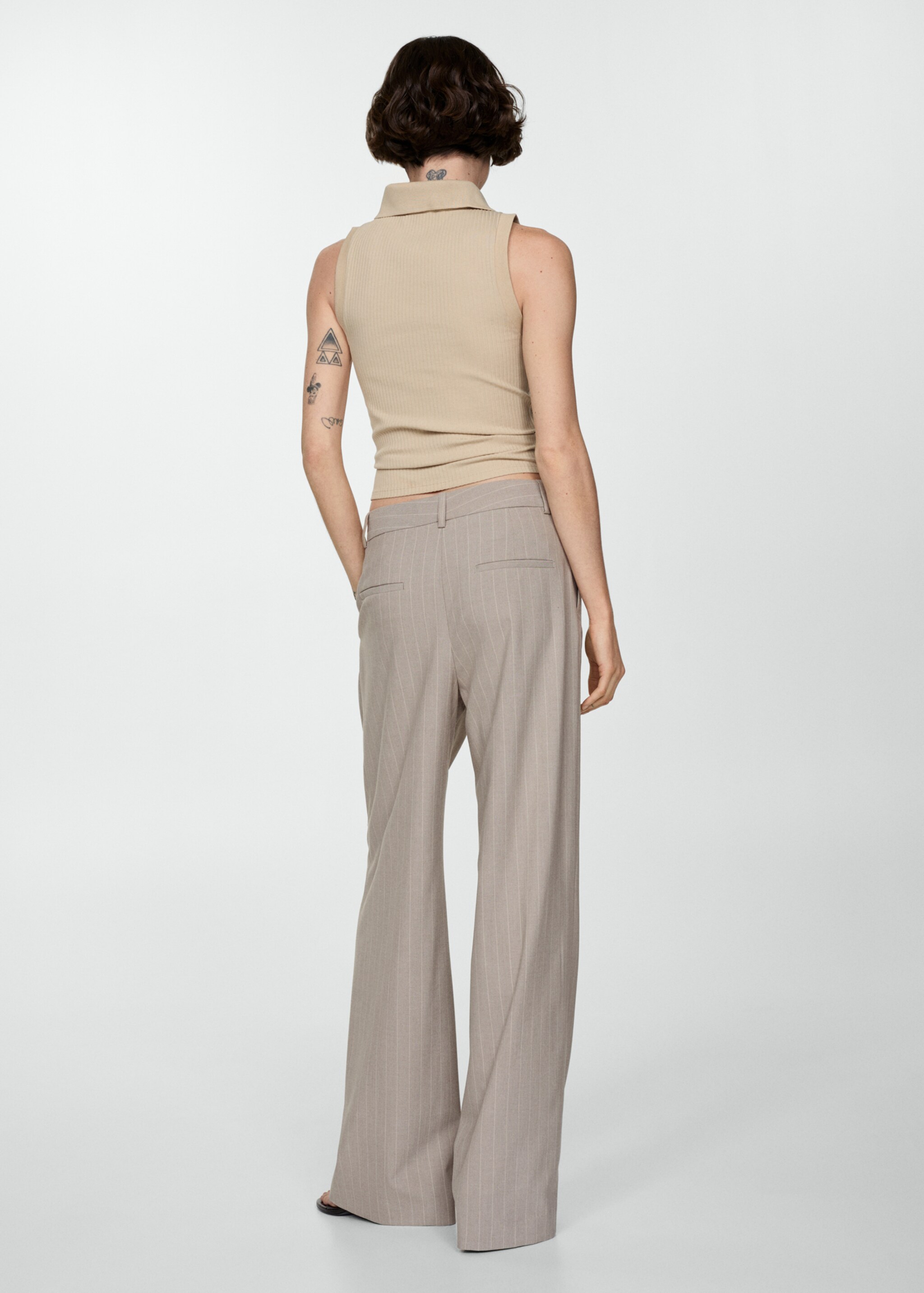 Pinstripe suit trousers - Reverse of the article