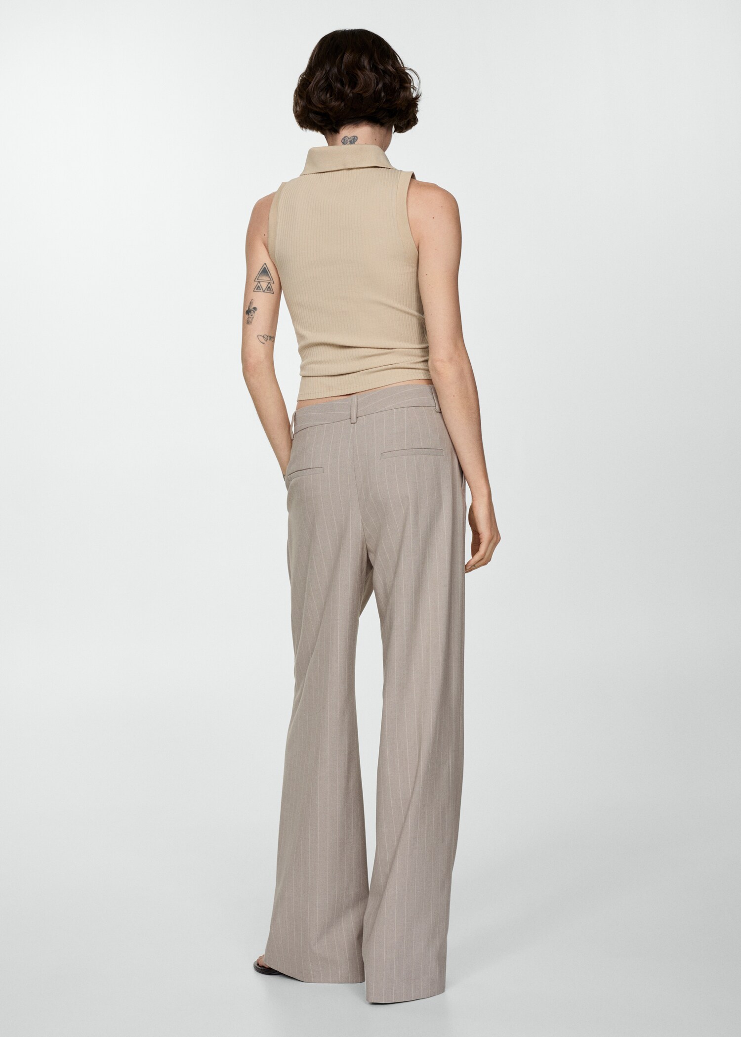 Pinstripe suit trousers - Reverse of the article