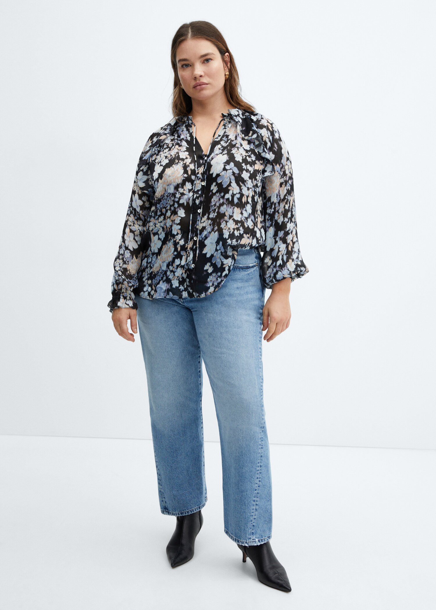 Blusa fluida estampado floral - Detalle del artículo 3