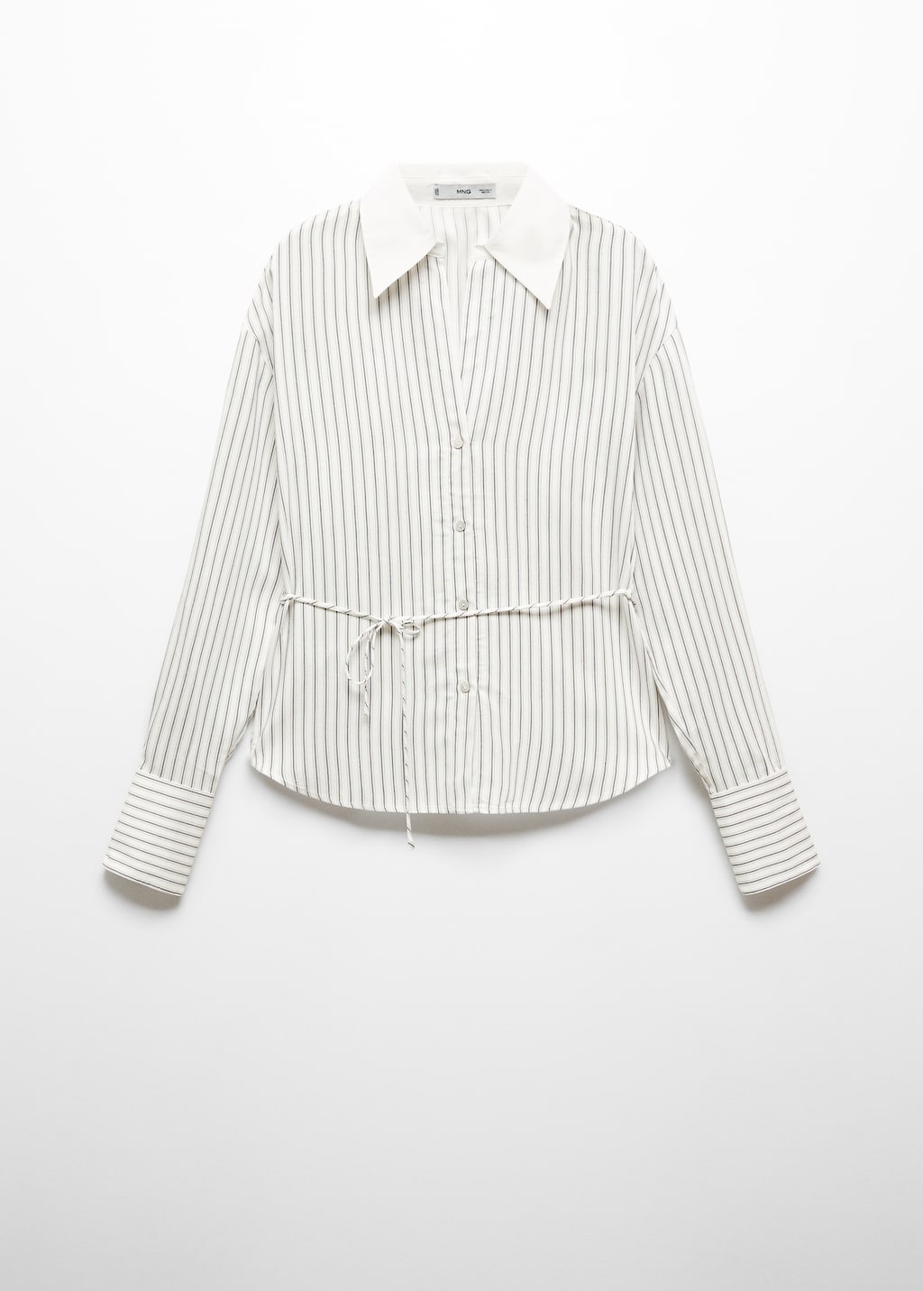 人気新品入荷 Striped bow blouse - Women | MANGO OUTLET USA トップス