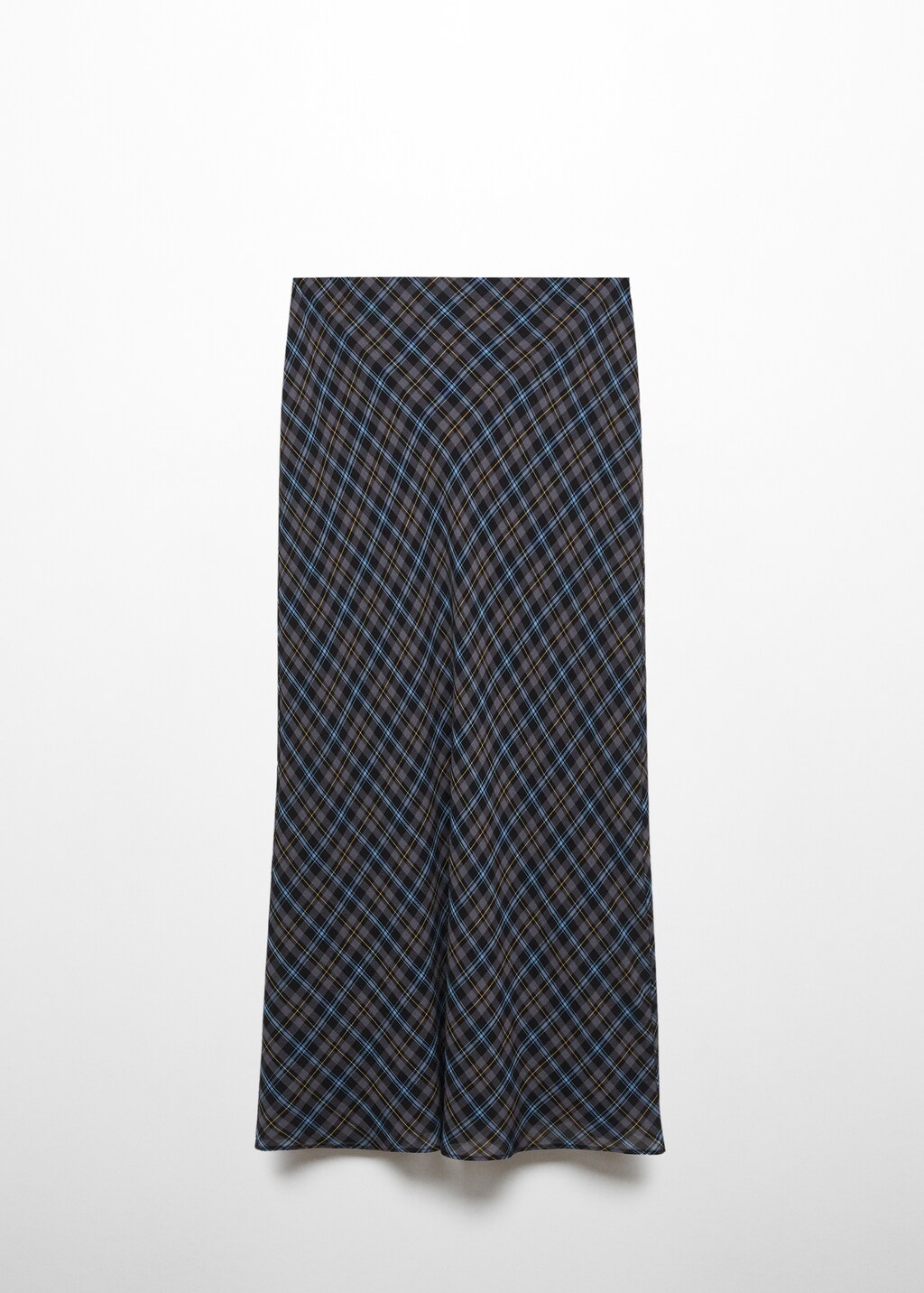 Checked long skirt - Women | MANGO OUTLET USA