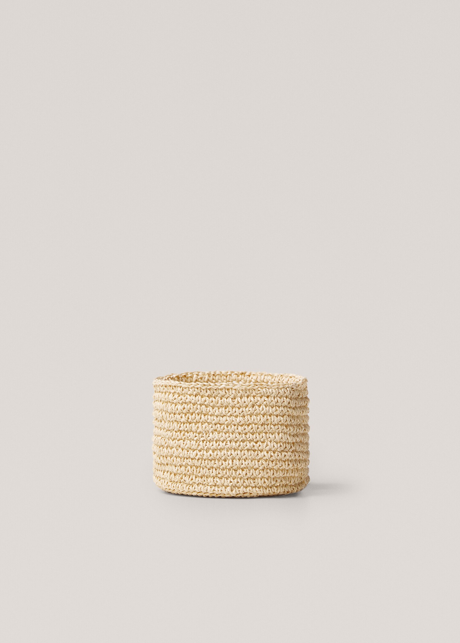 Round braided basket 15x10cm - Article without model