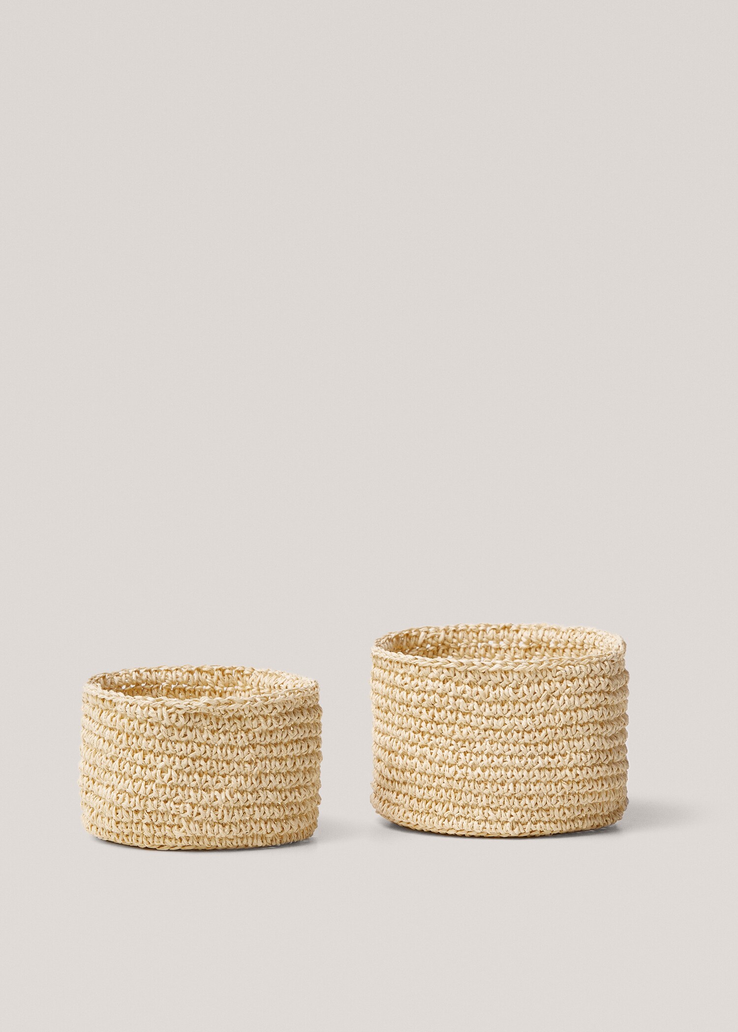 Round braided basket 15x10cm - Details of the article 3