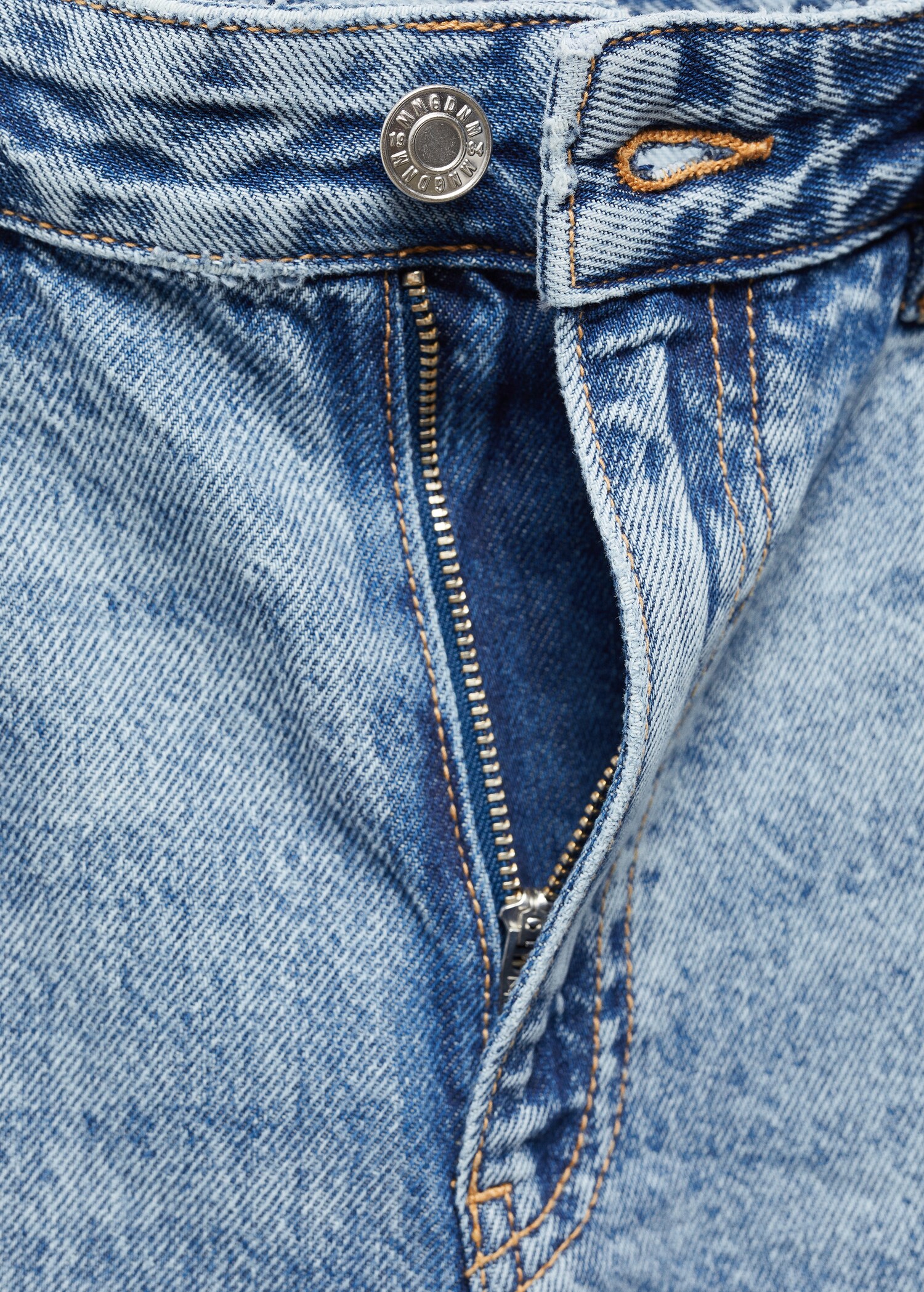 Wideleg-Jeans mit mittlerer Bundhöhe - Detail des Artikels 8