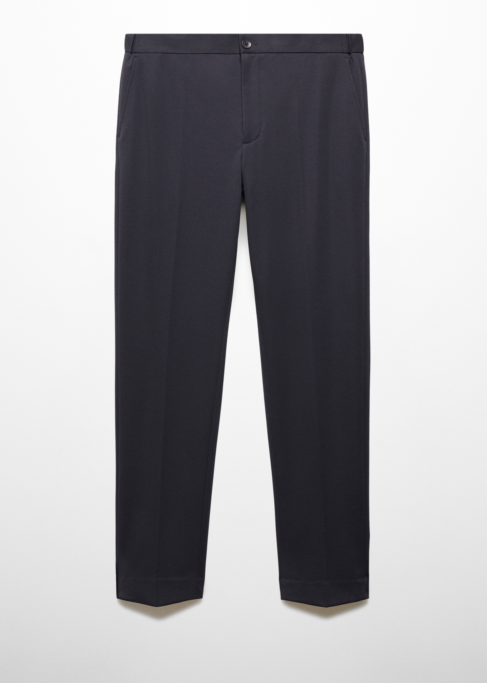 Slim-fit cotton suit trousers - Article without model