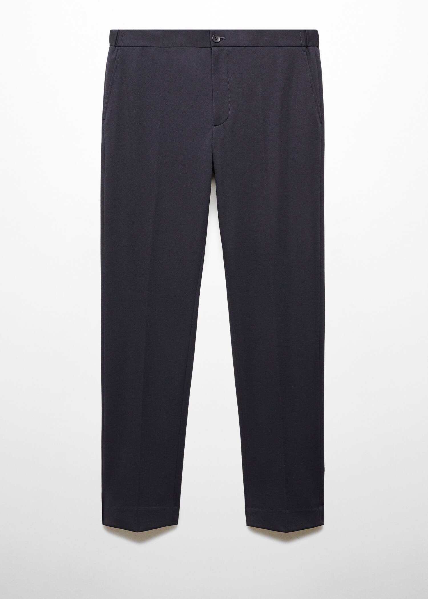 Slim-fit cotton suit trousers - Article without model