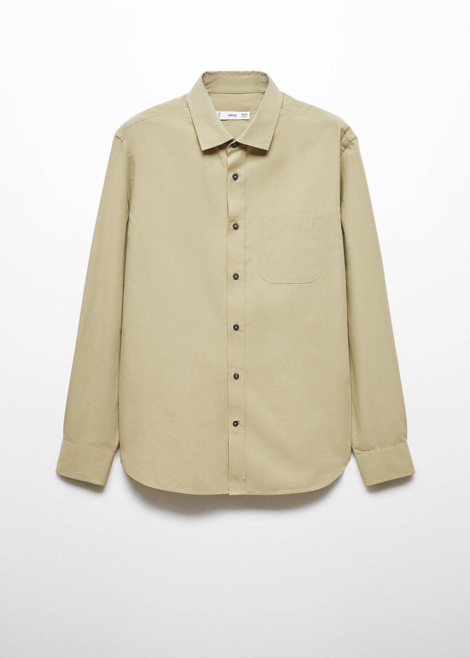 Poplin shirt with pocket - Article without model