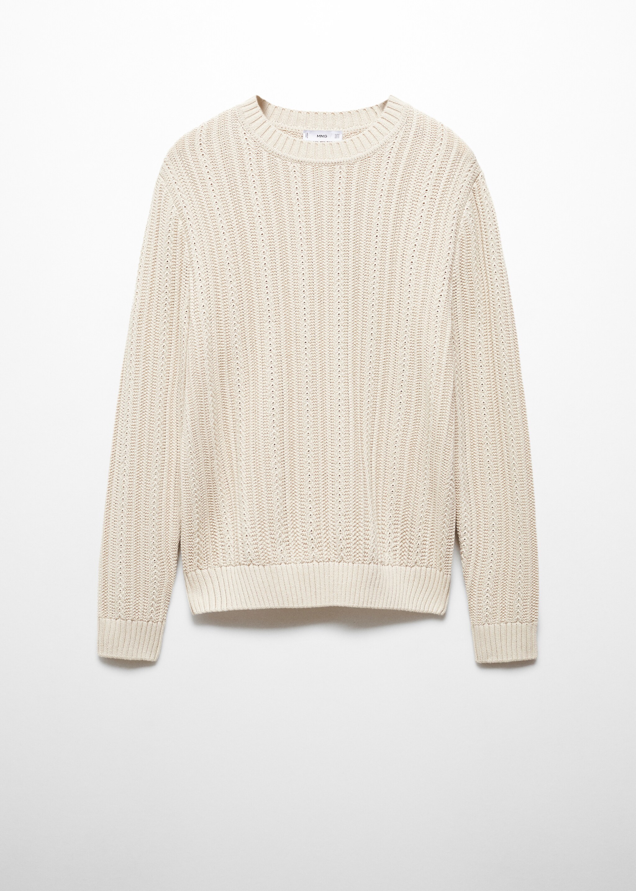 Contrasting knit sweater - Article without model
