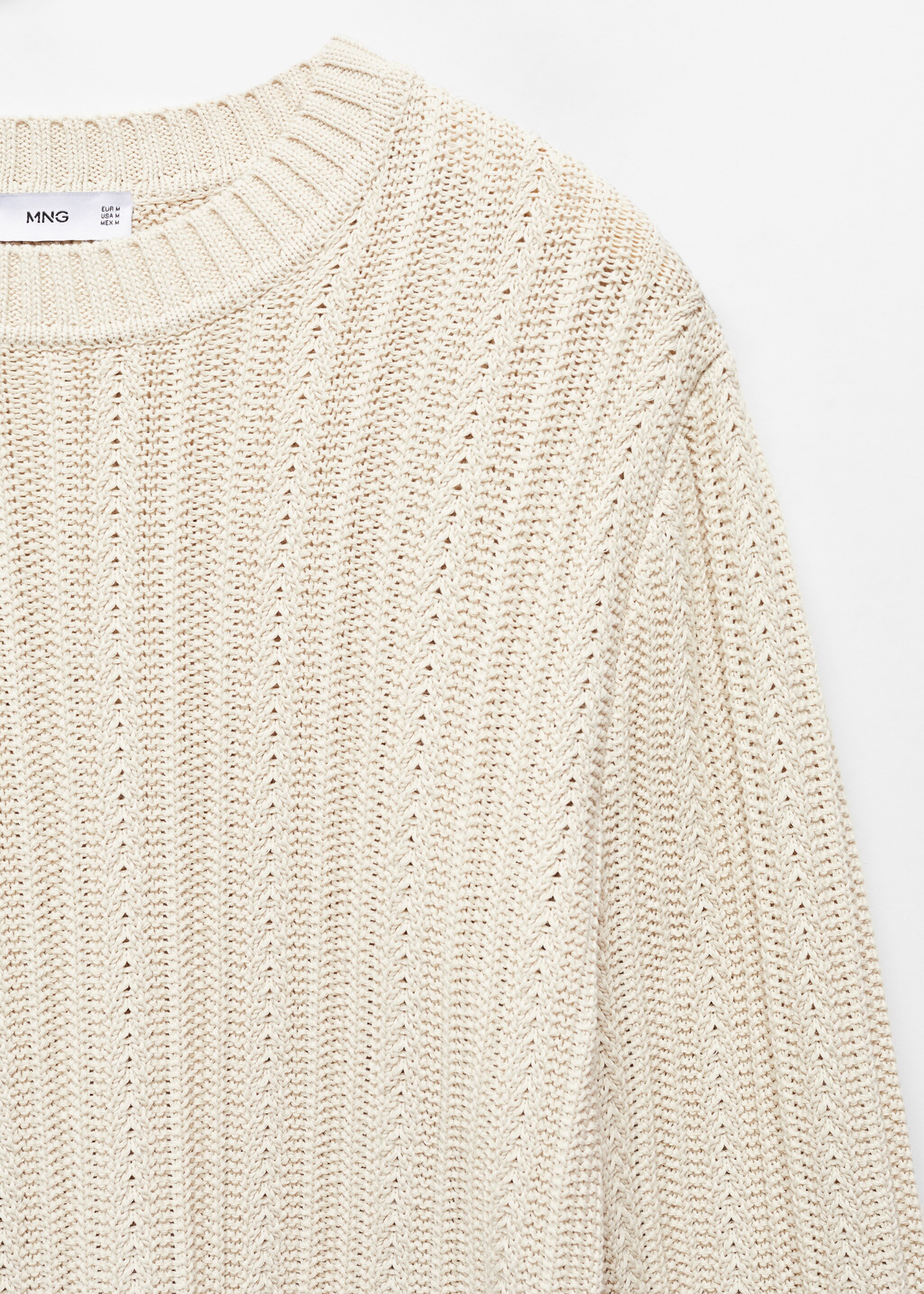 Contrasting knit sweater - Details of the article 8