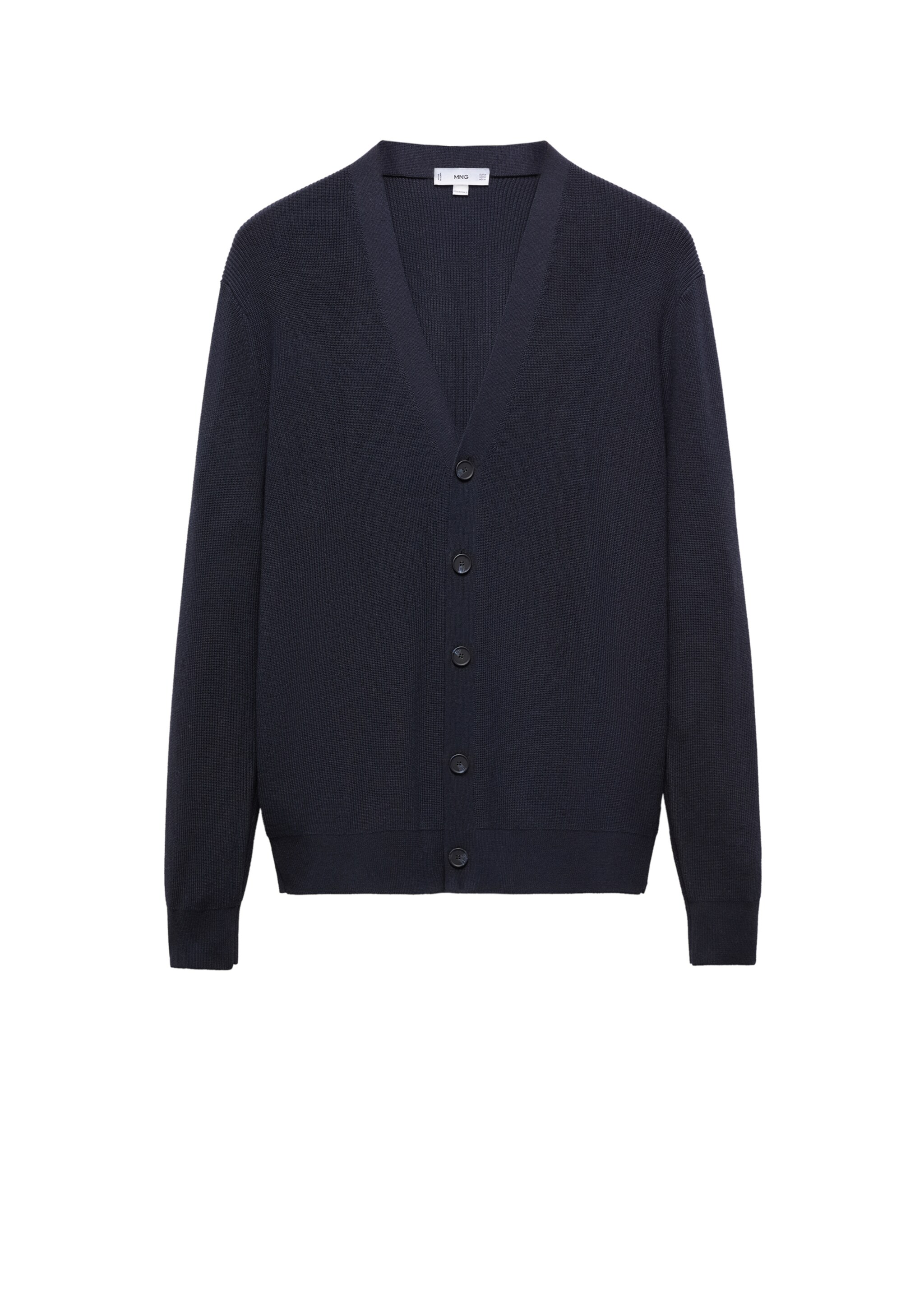 Buttoned ribbed cardigan - Details of the article 9