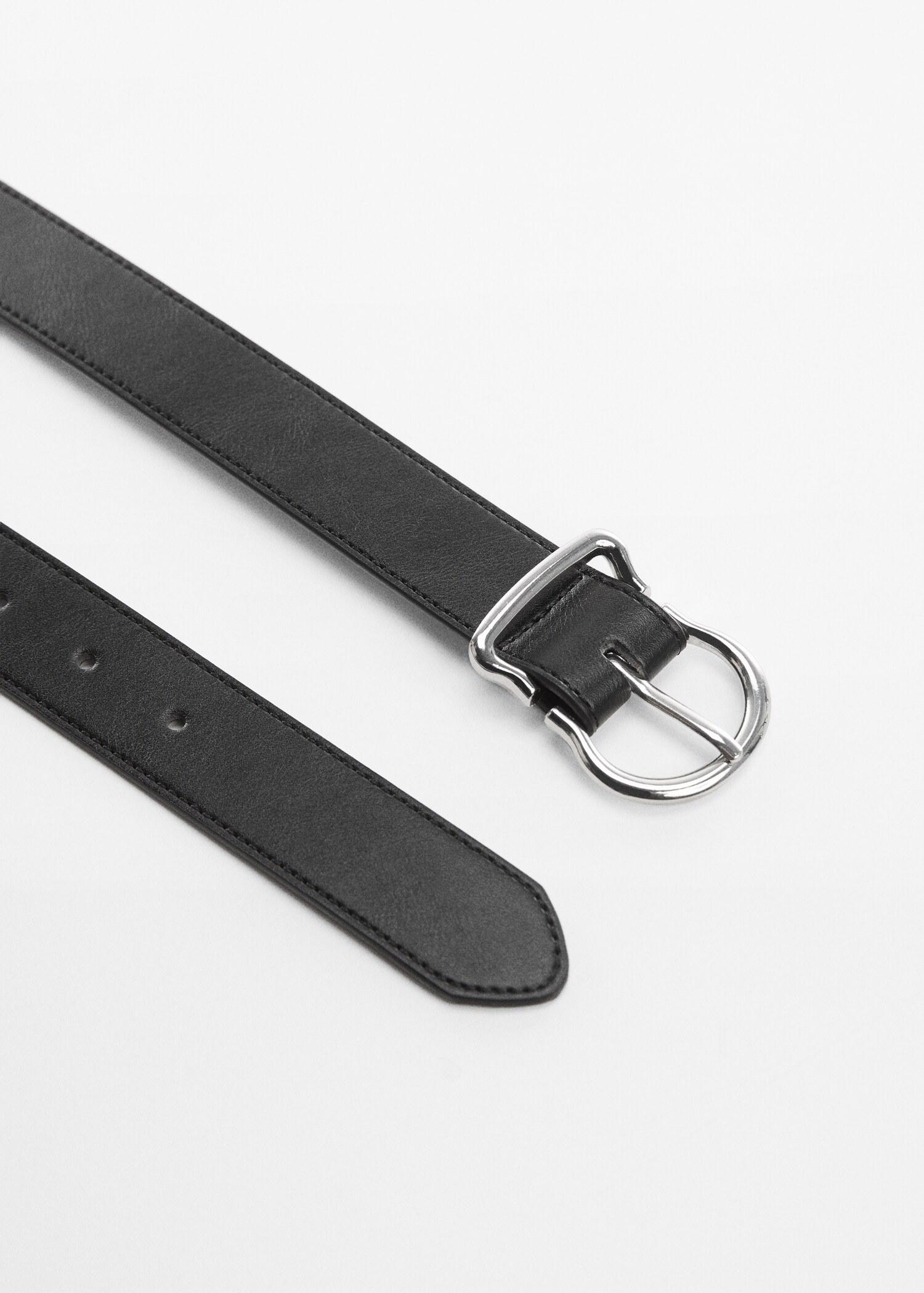 Leather-effect belt - Medium plane