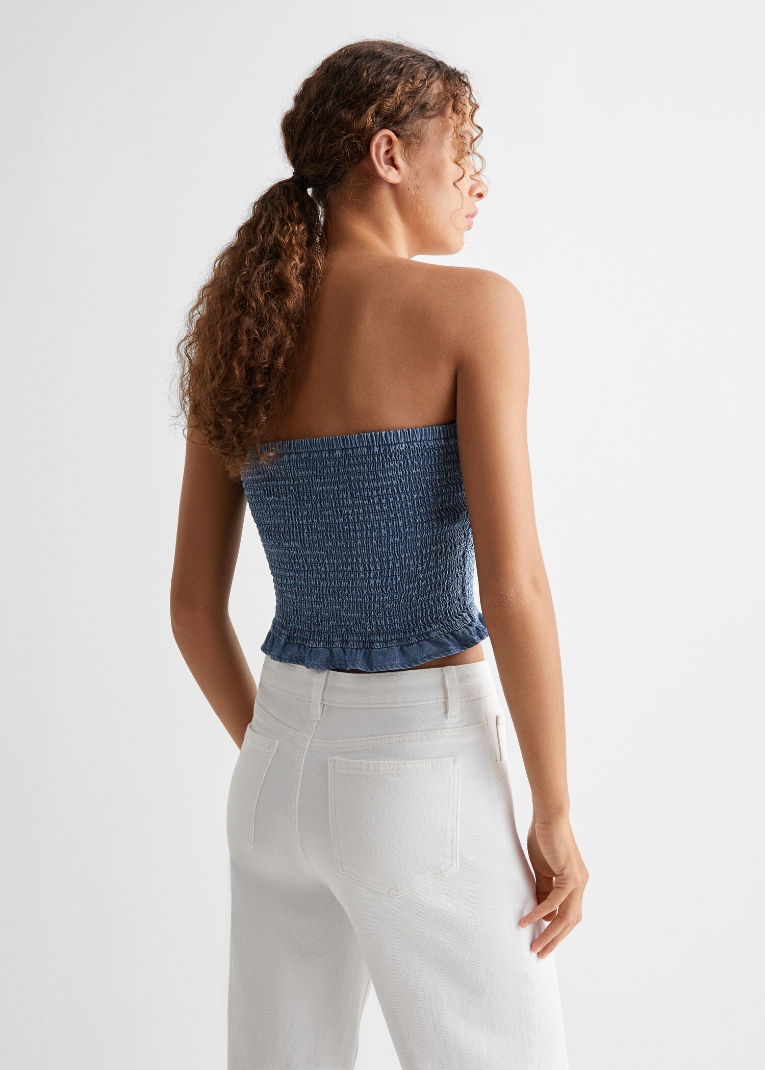 Bandeau-Top mit Borte - Rückseite des Artikels