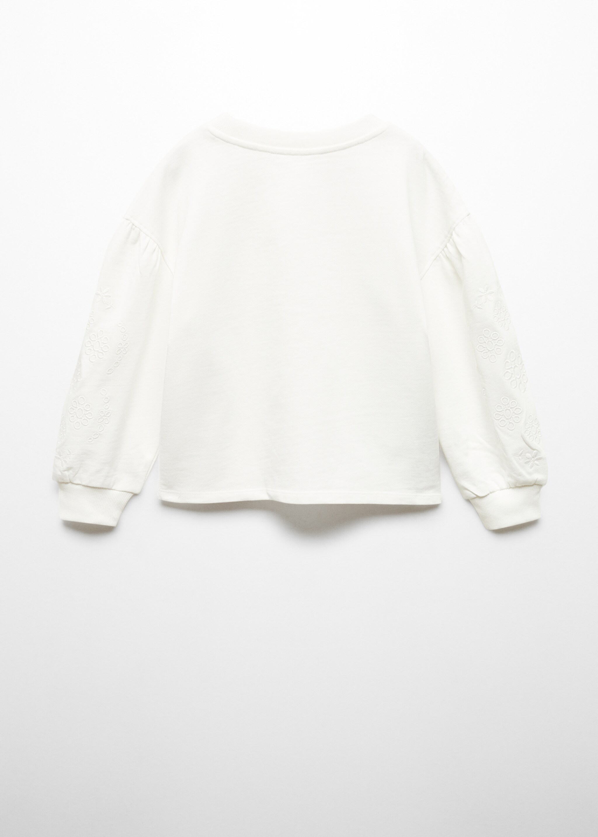 Embroidered sleeve sweatshirt - Reverse of the article