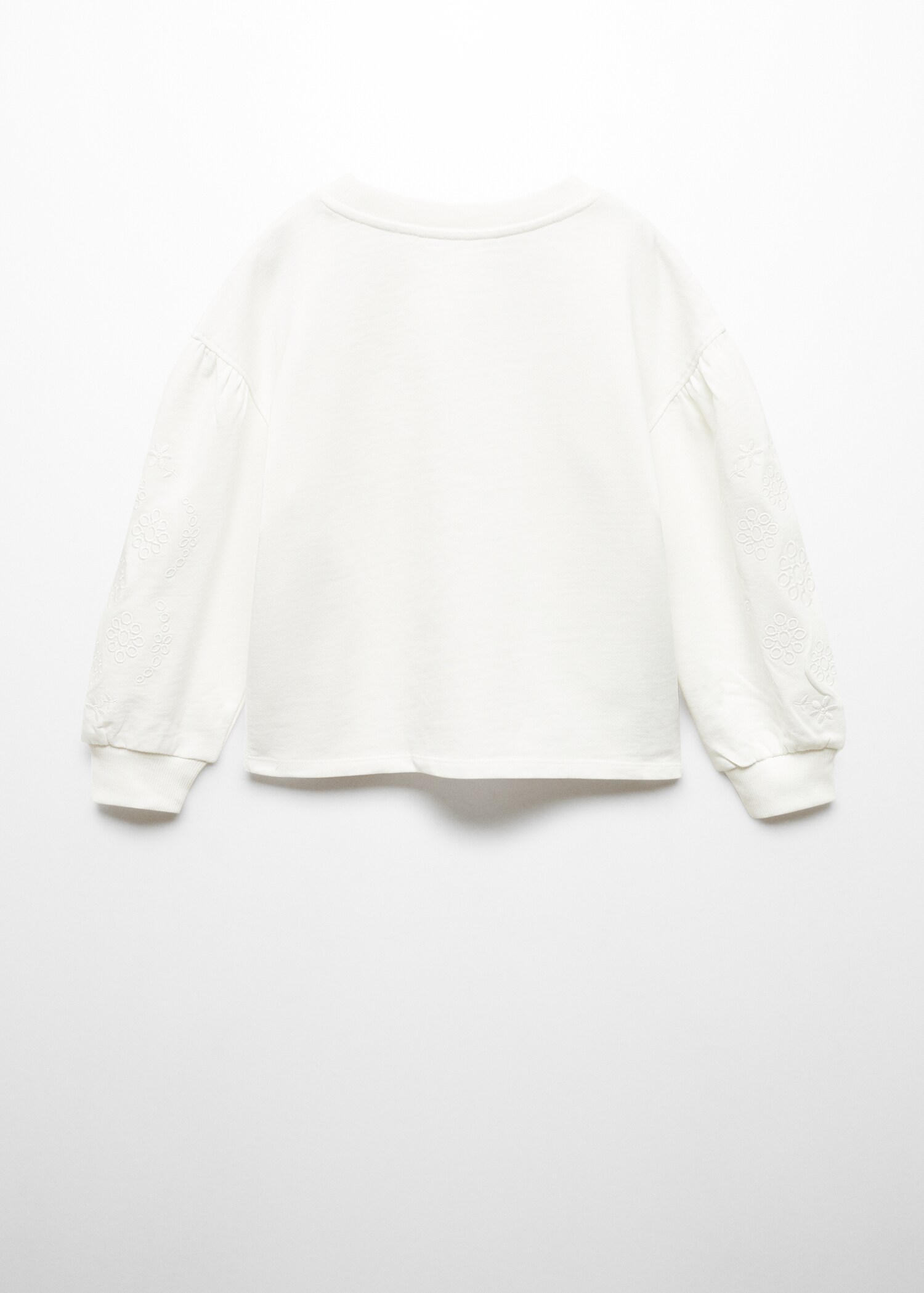 Embroidered sleeve sweatshirt - Reverse of the article