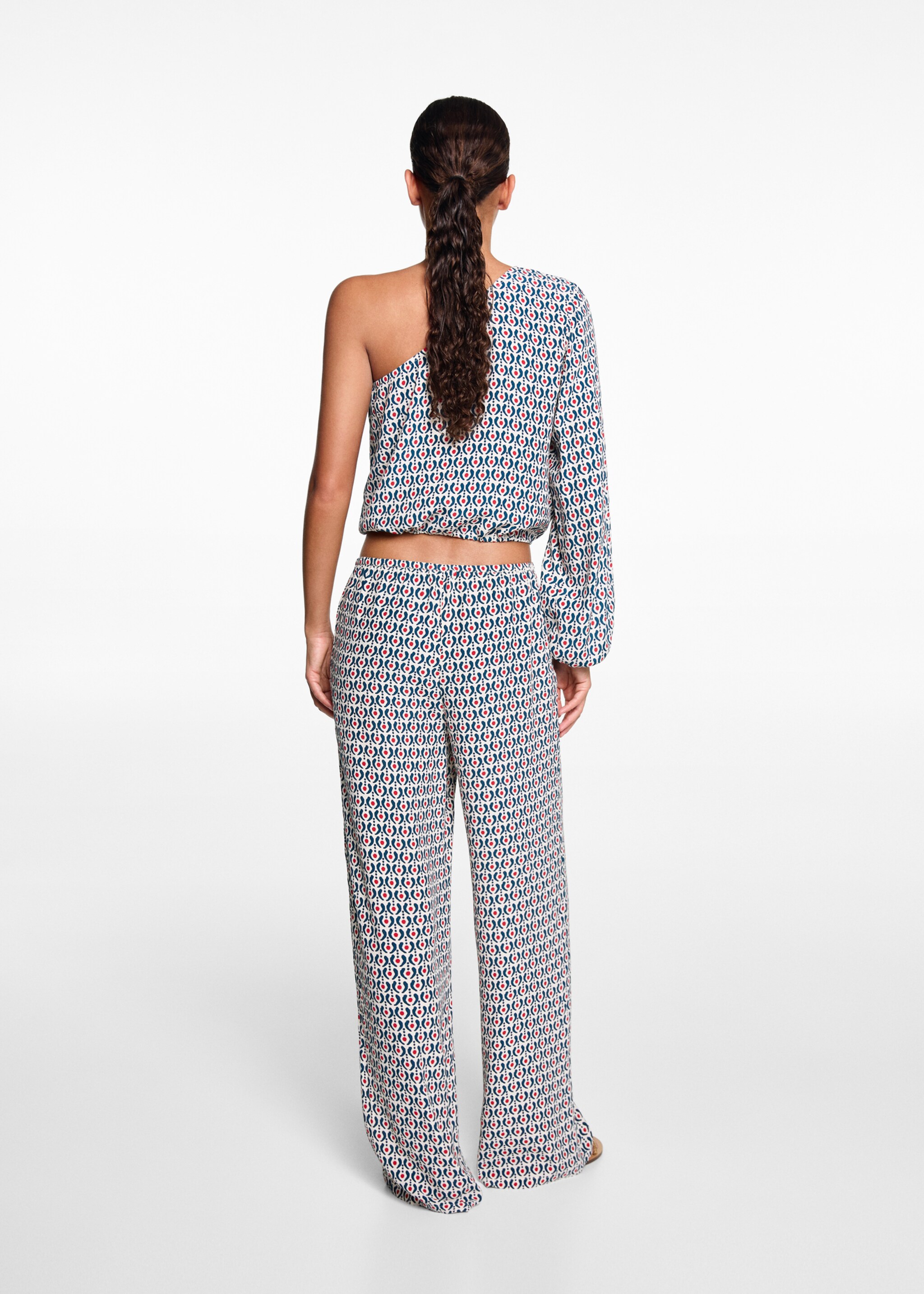 Pantaloni diritti stampati - Retro dell'articolo