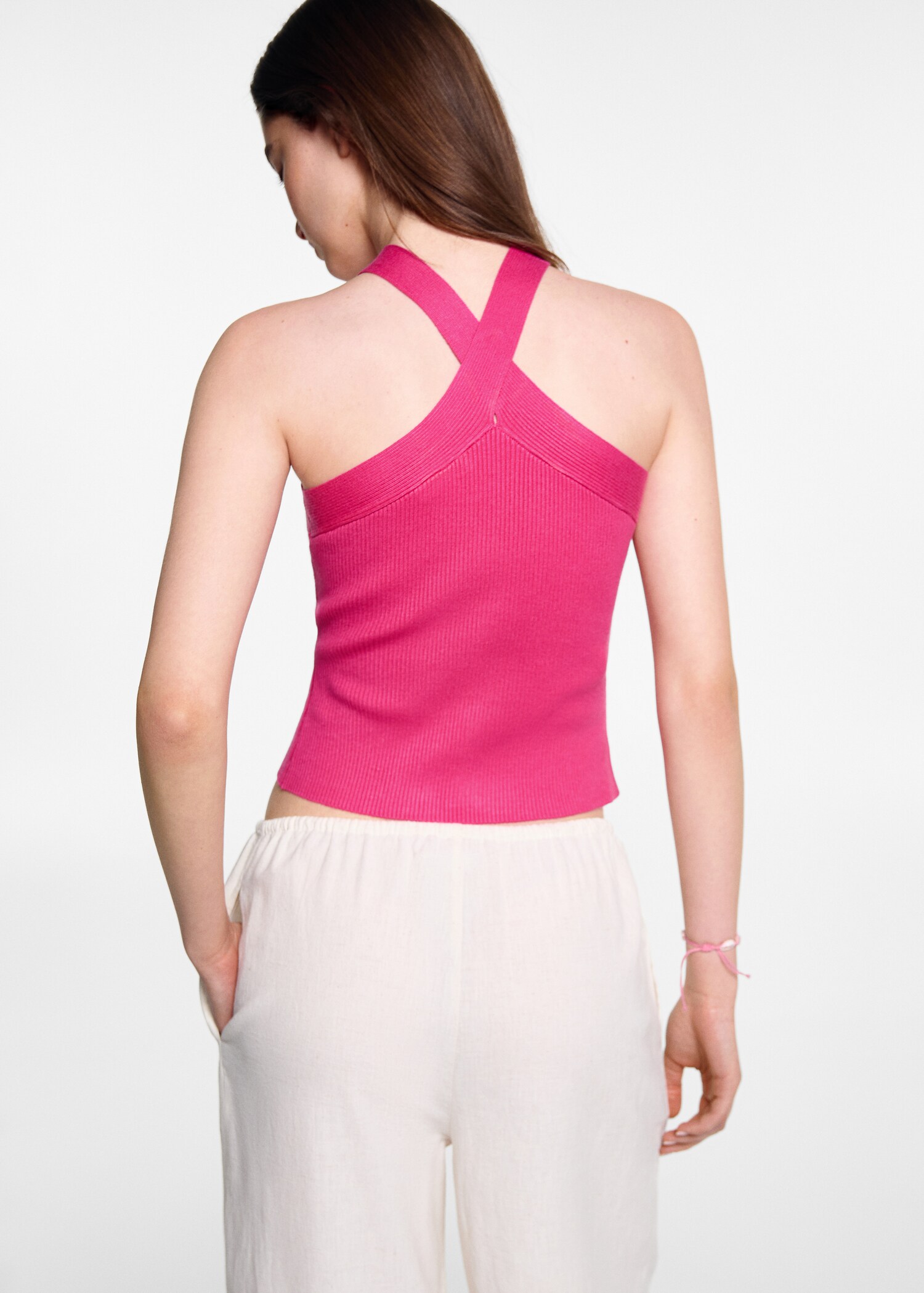 Jersey-Top in Wickel-Optik - Rückseite des Artikels