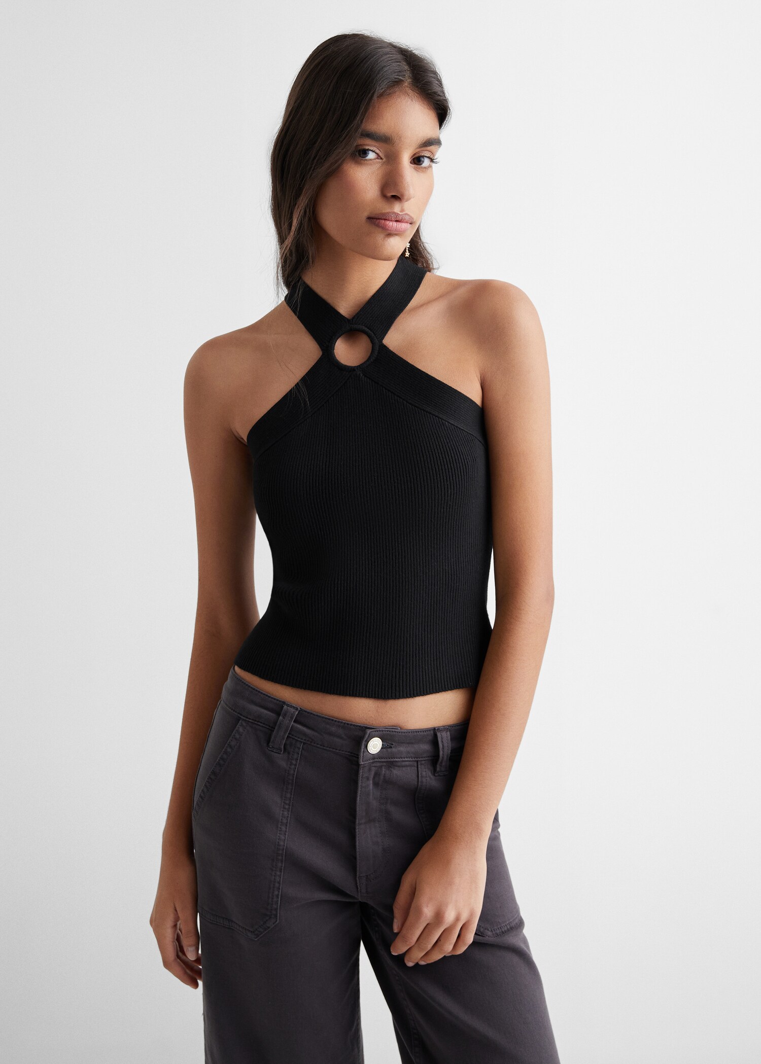 Knitted wrap top - Medium plane